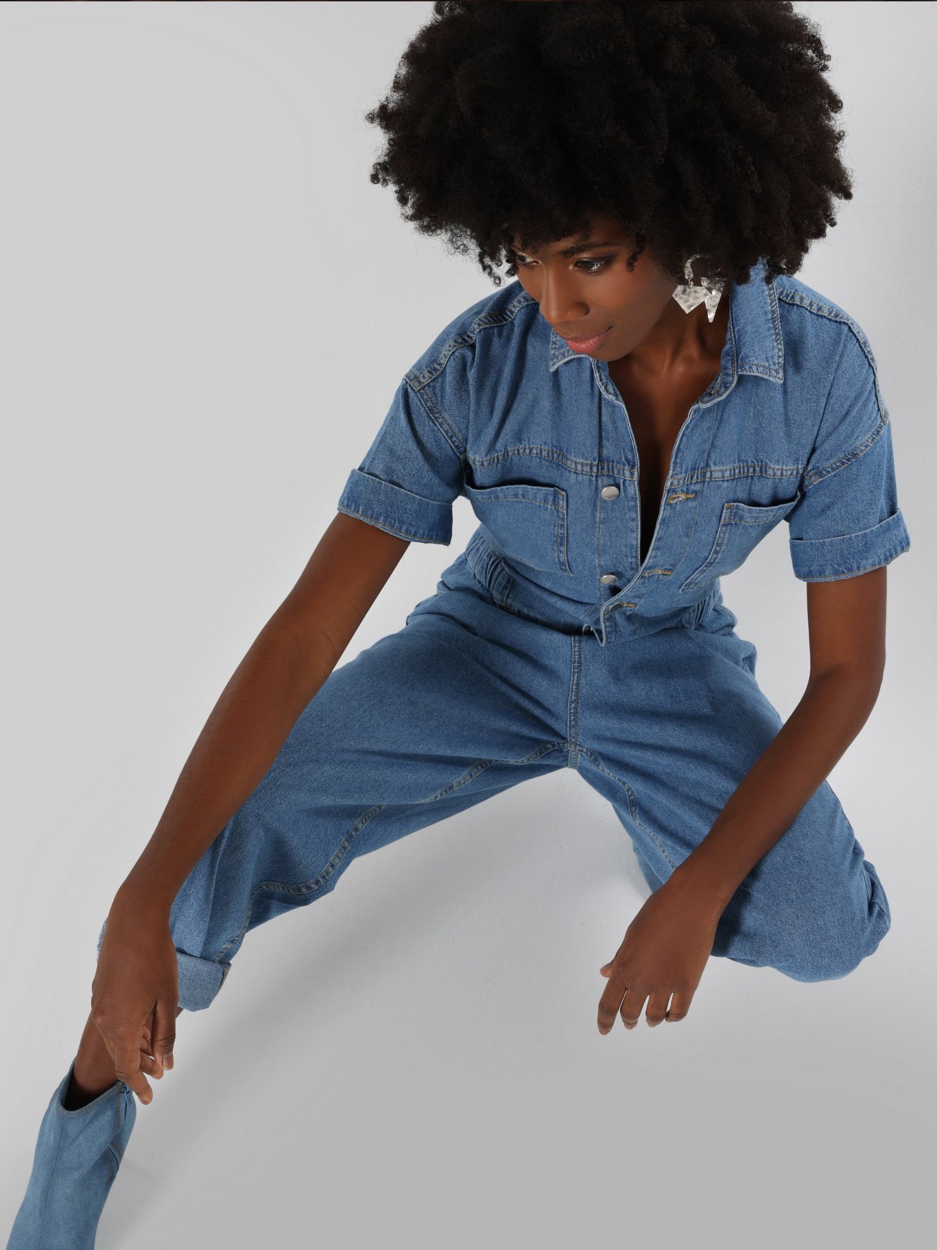 Джинсовый комбинезон Colin’s модель CL1063521DN01883 Фото