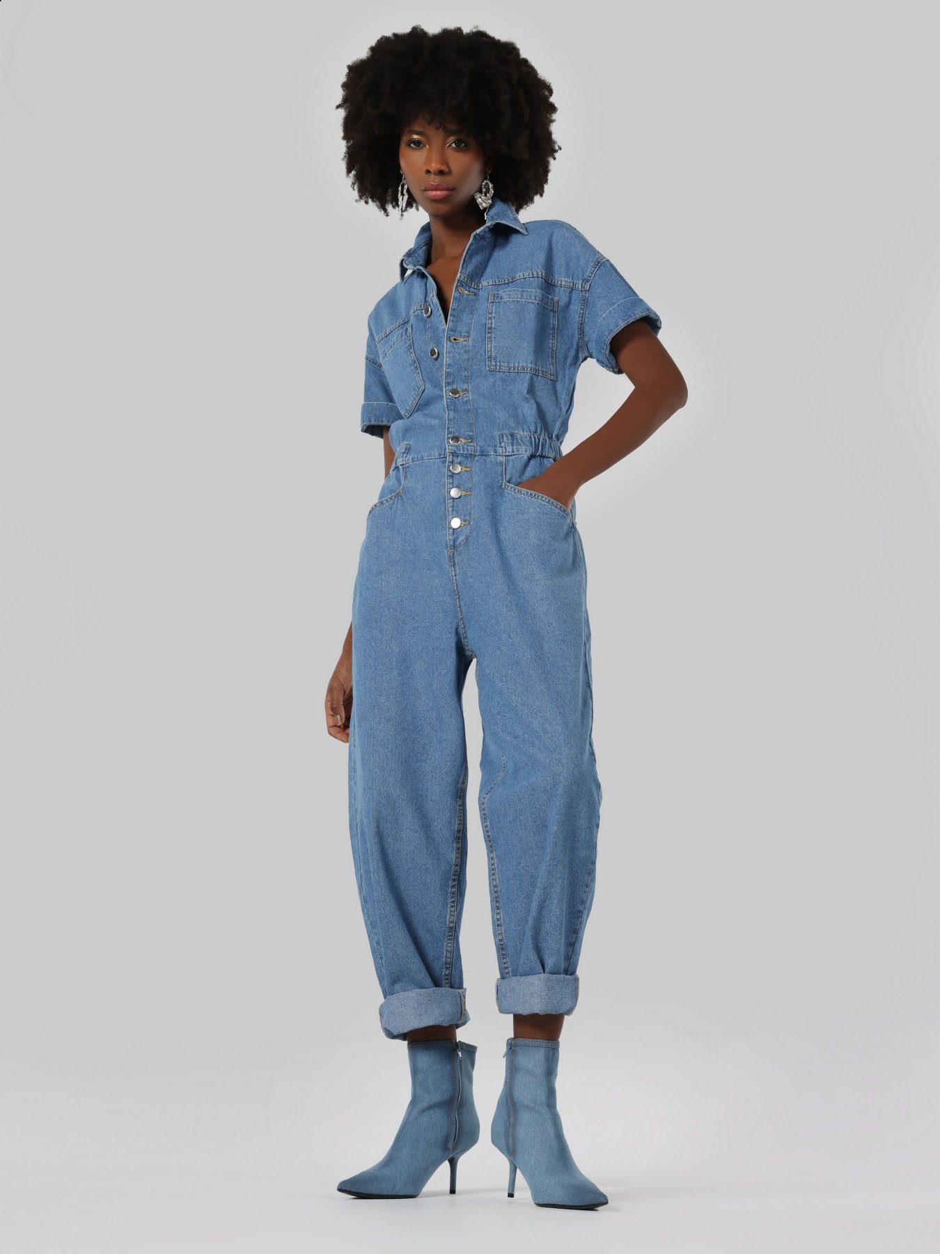 Джинсовый комбинезон Colin’s модель CL1063521DN01883 Фото