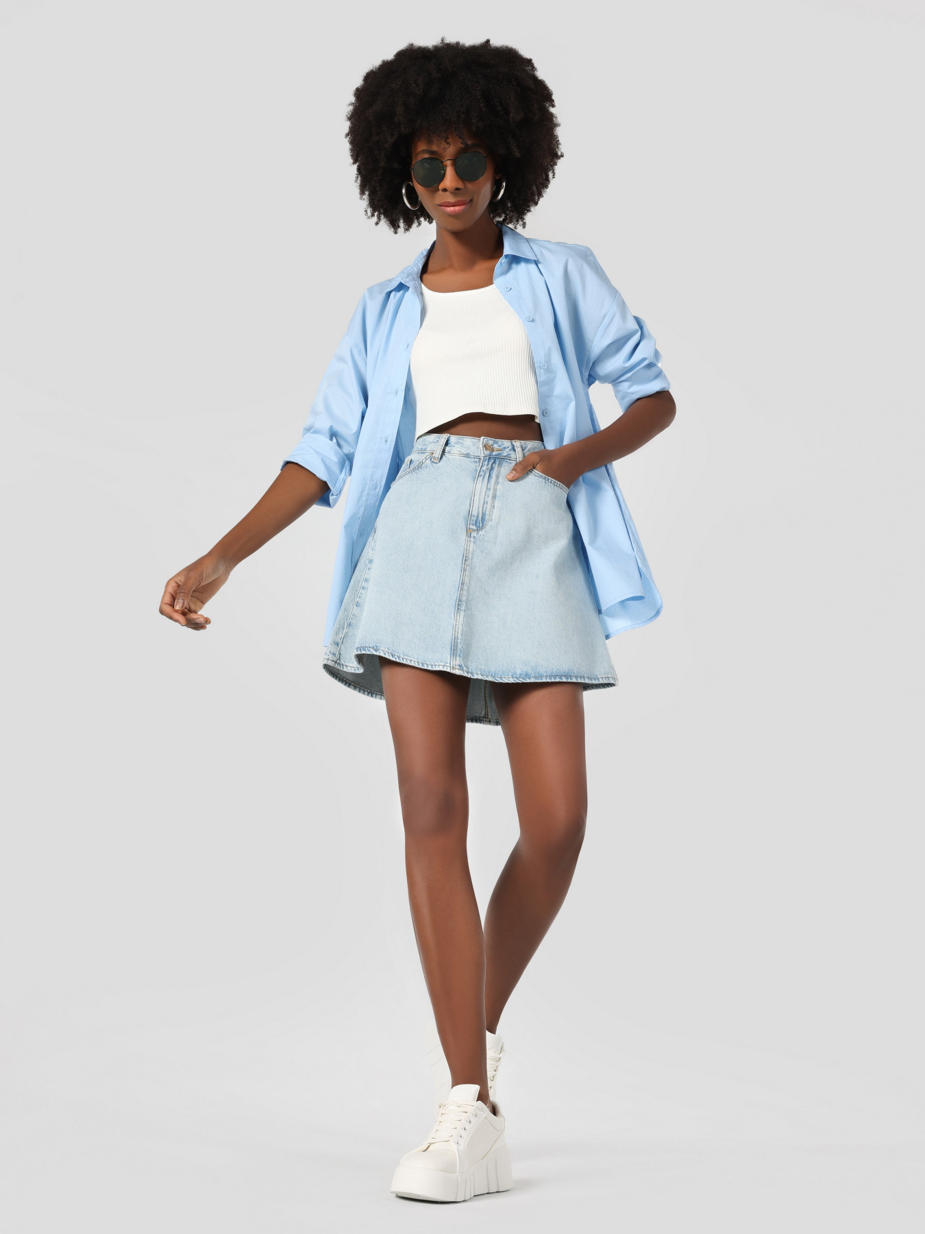 Юбка мини Colin’s модель CL1063559DN42550 Фото