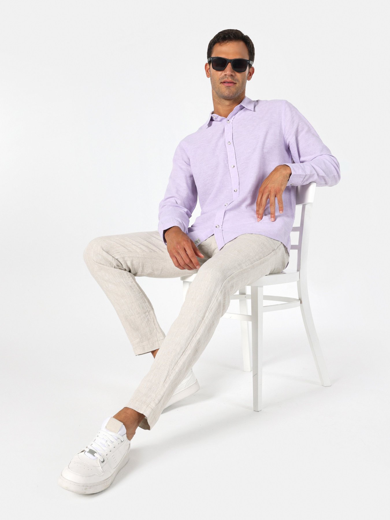 Рубашка повседневная Colin’s модель CL1063686LIL Рубашка повседневная Colin’s модель CL1063686LIL Фото