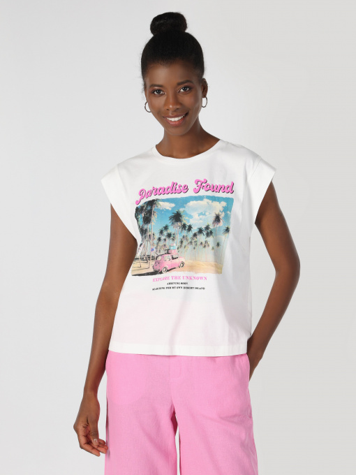 Футболка Colin’s модель CL1063992WHT Фото