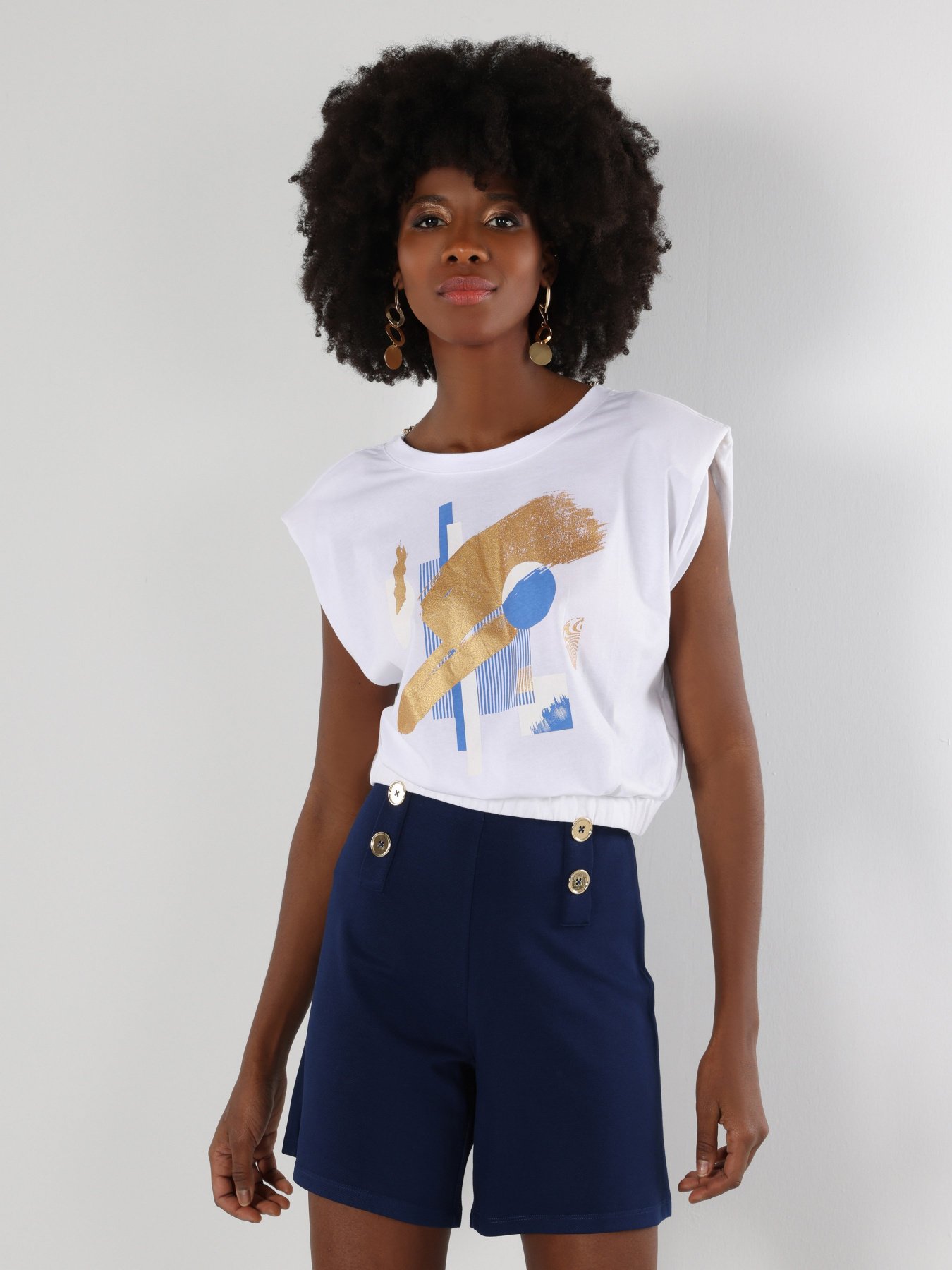 Футболка Colin’s модель CL1064066WHT Фото