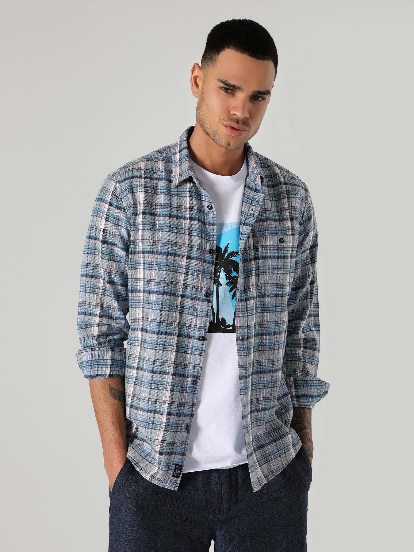 Сорочка Colin’s модель CL1059751LBL Фото