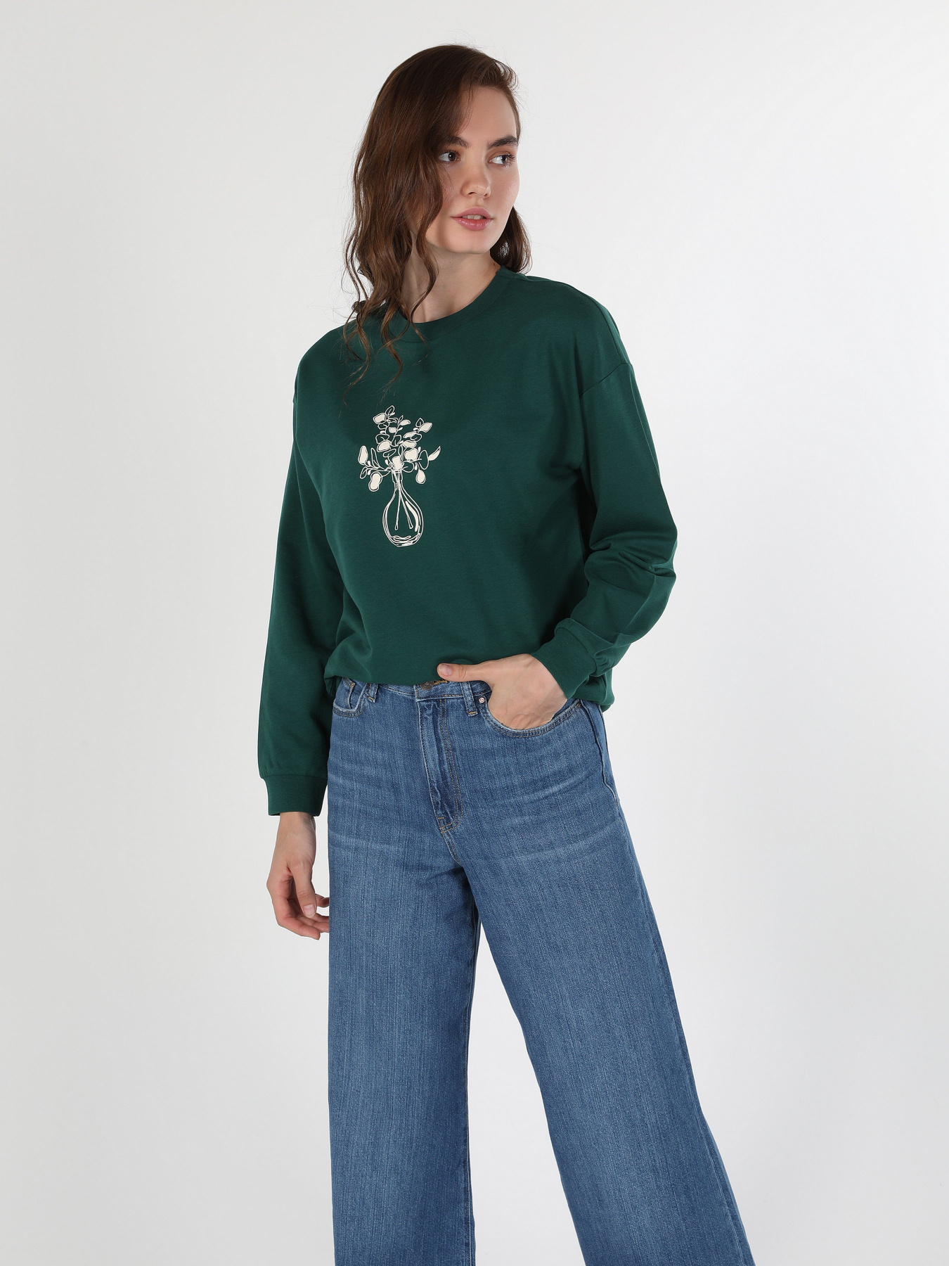 Свитшот Colin’s модель CL1060317PGR Фото