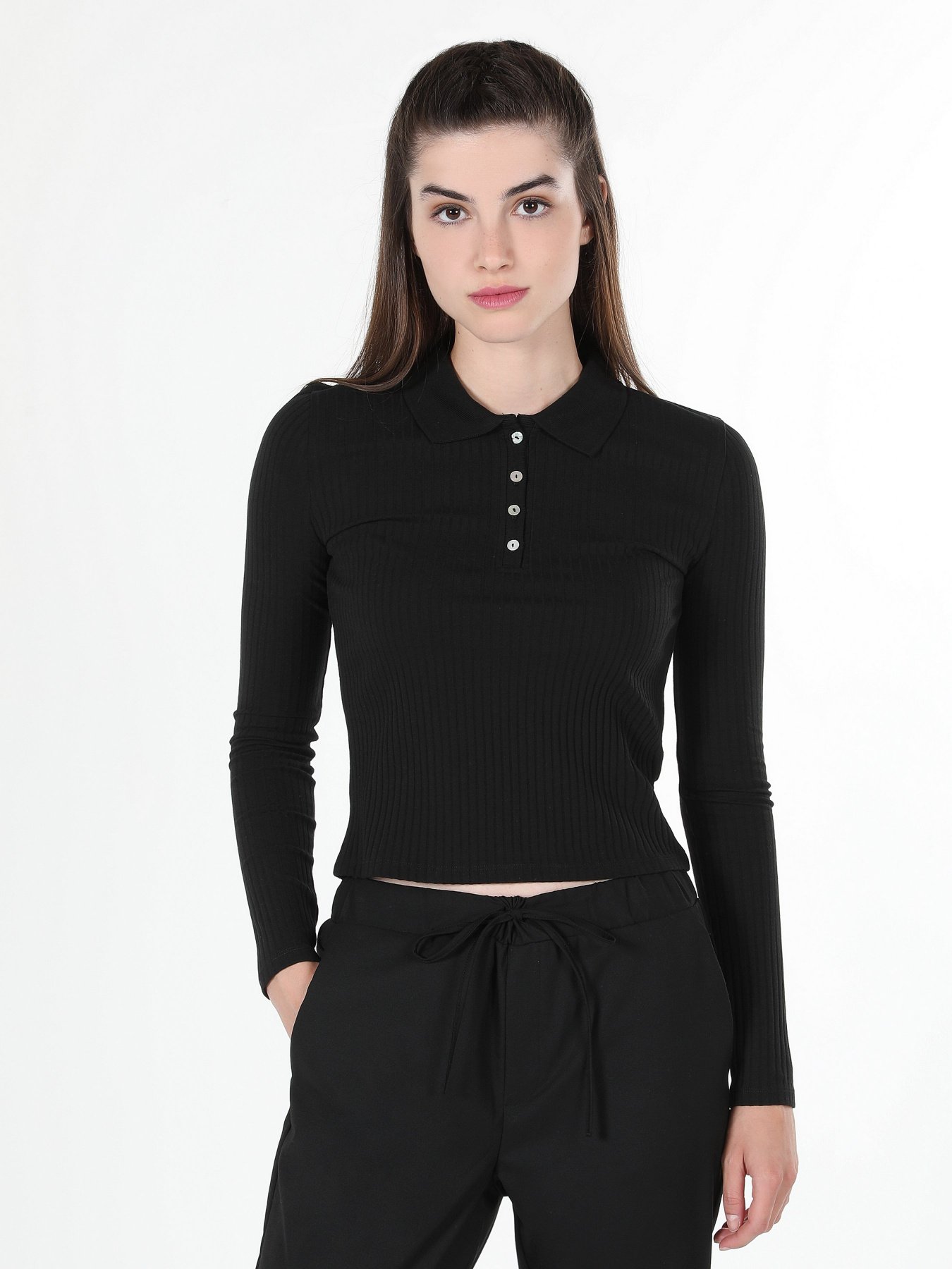 Лонгслів Colin’s модель CL1060592BLK Фото