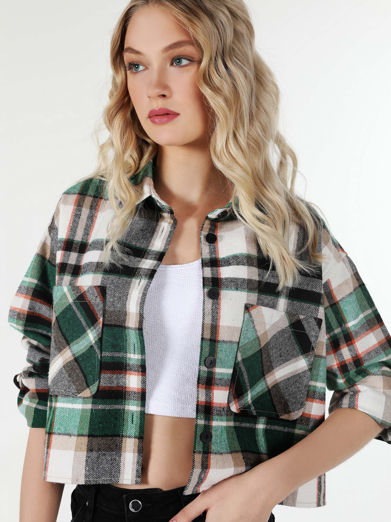 Рубашка повседневная Colin’s модель CL1061037GRN Фото