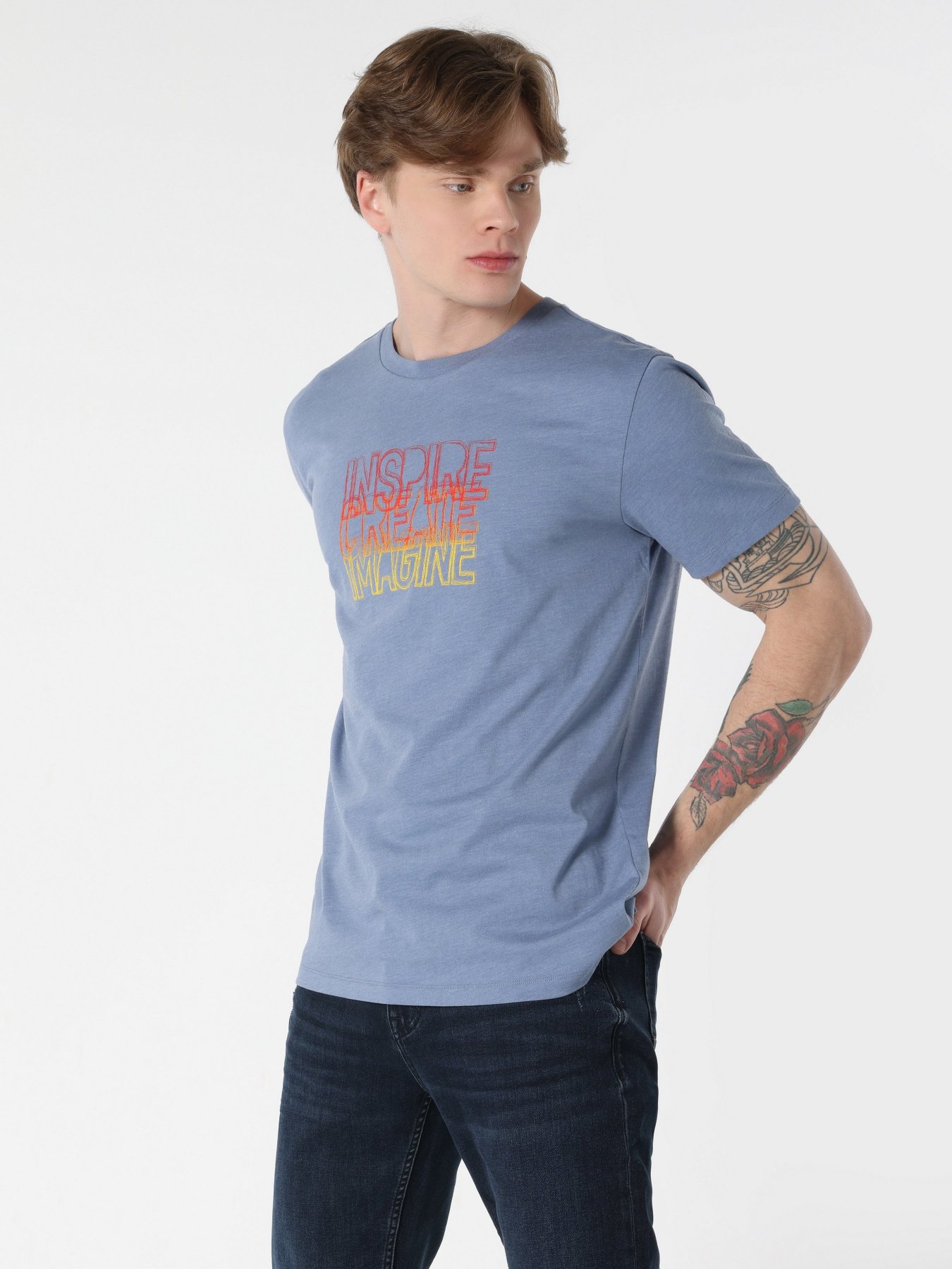 Футболка Colin’s модель CL1062502BLM Фото