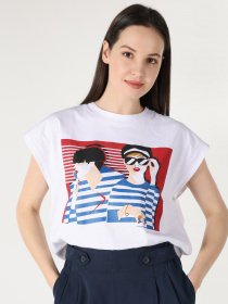 Футболка Colin’s модель CL1062540WHT Фото