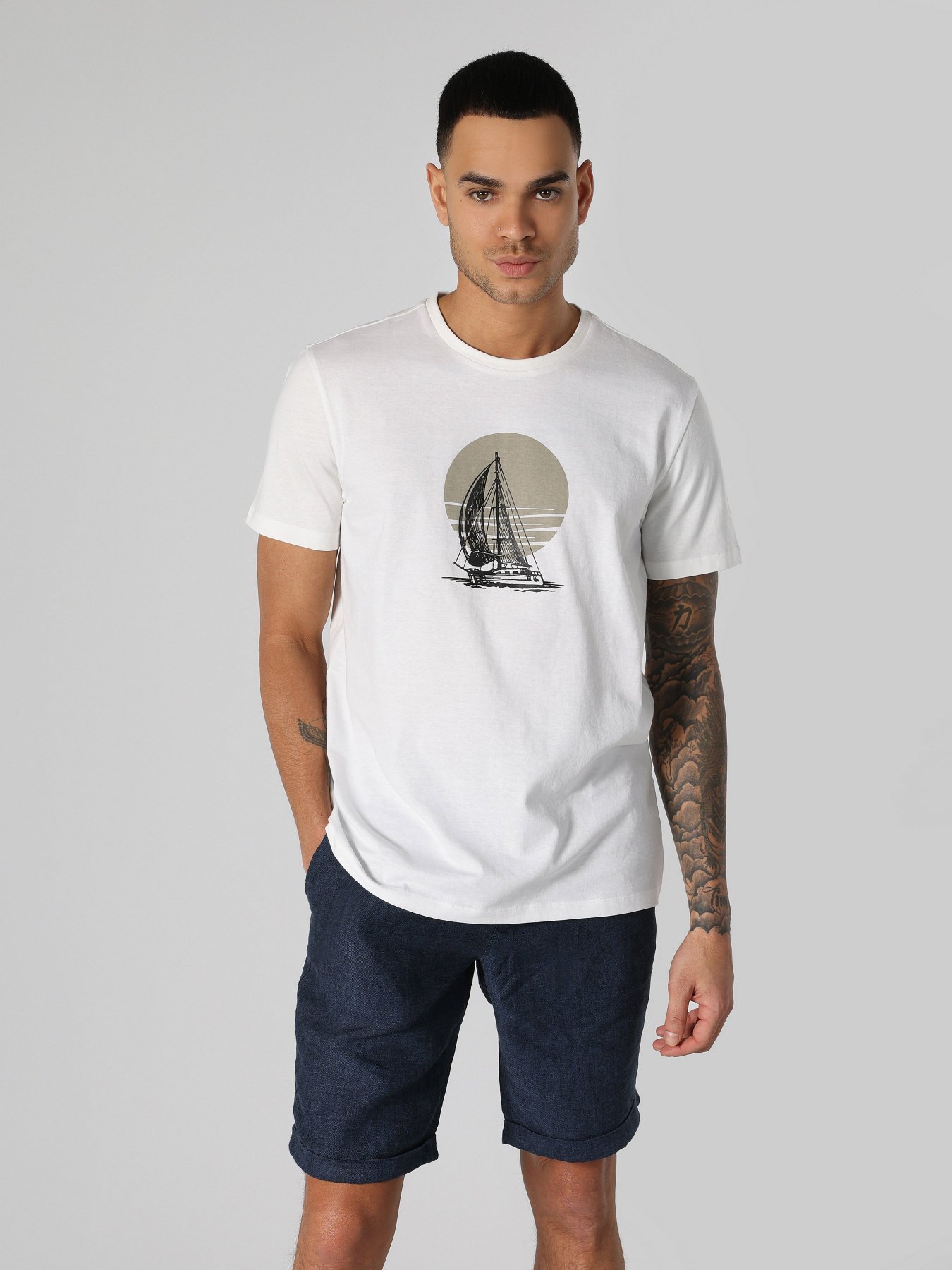 Футболка Colin’s модель CL1062691WHT Фото