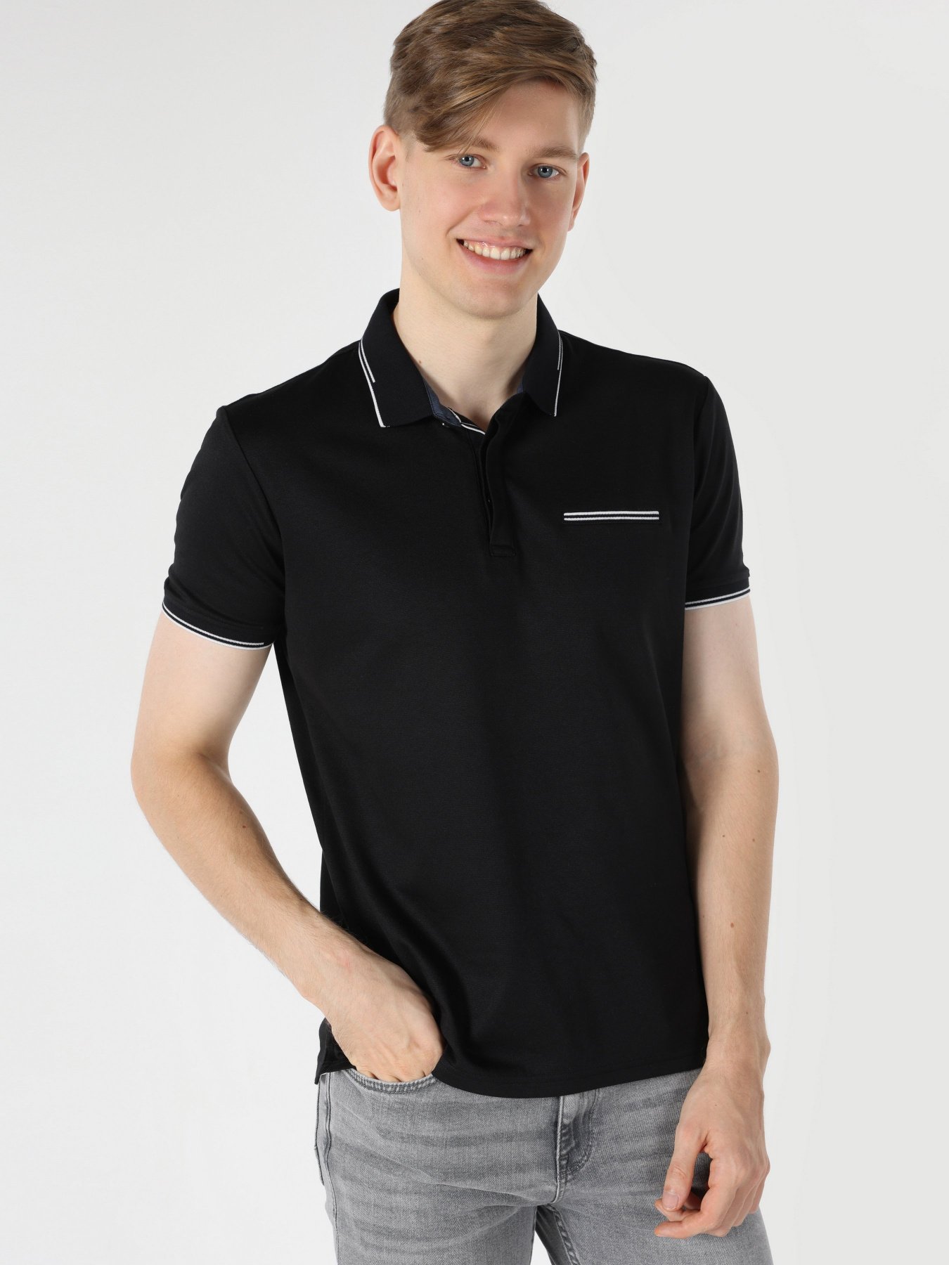 Поло Colin’s модель CL1062783BLK Фото