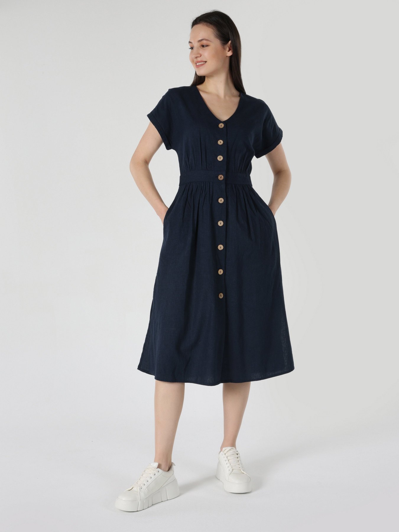 Сукня міді Colin’s модель CL1062926NAV Фото