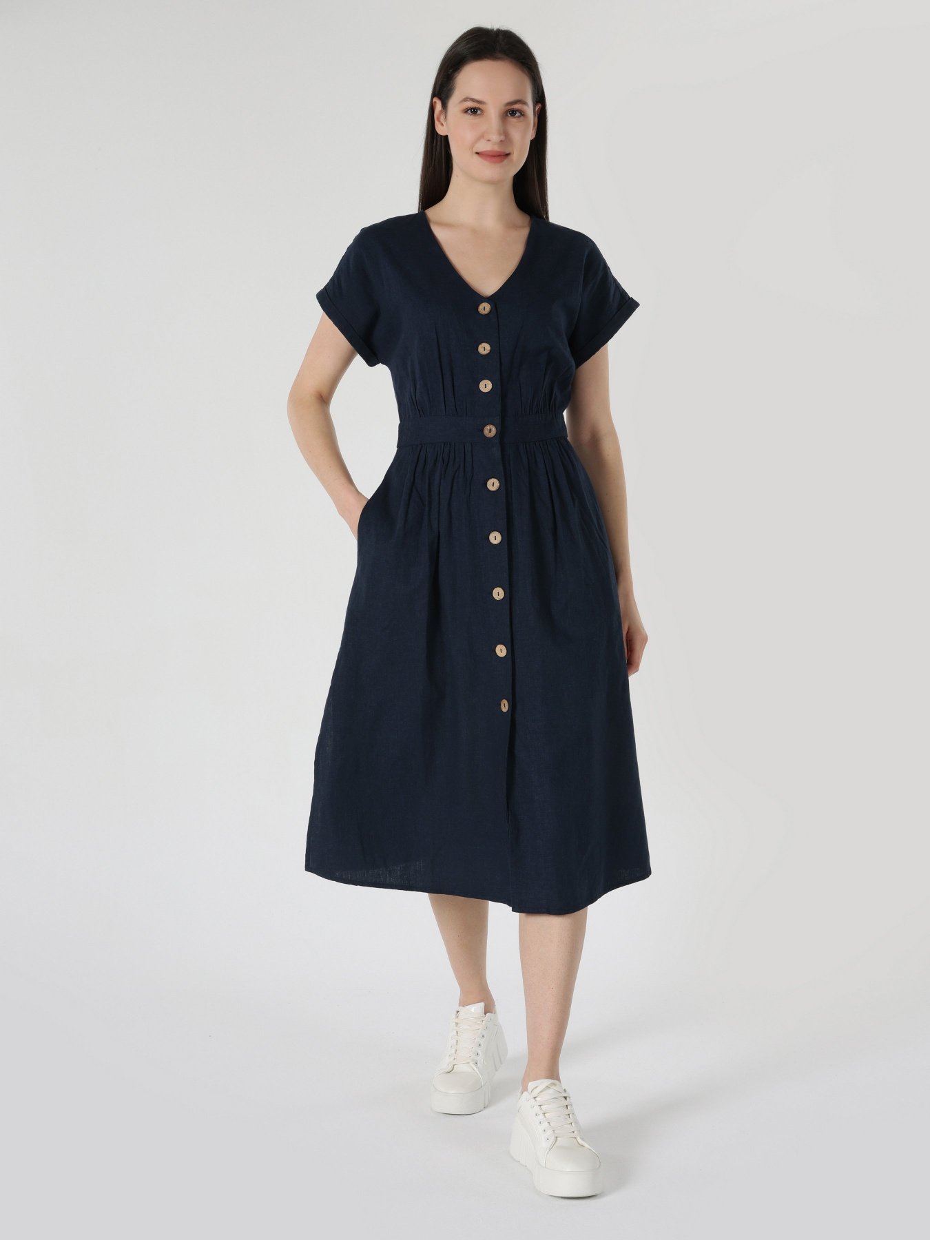 Сукня міді Colin’s модель CL1062926NAV Фото