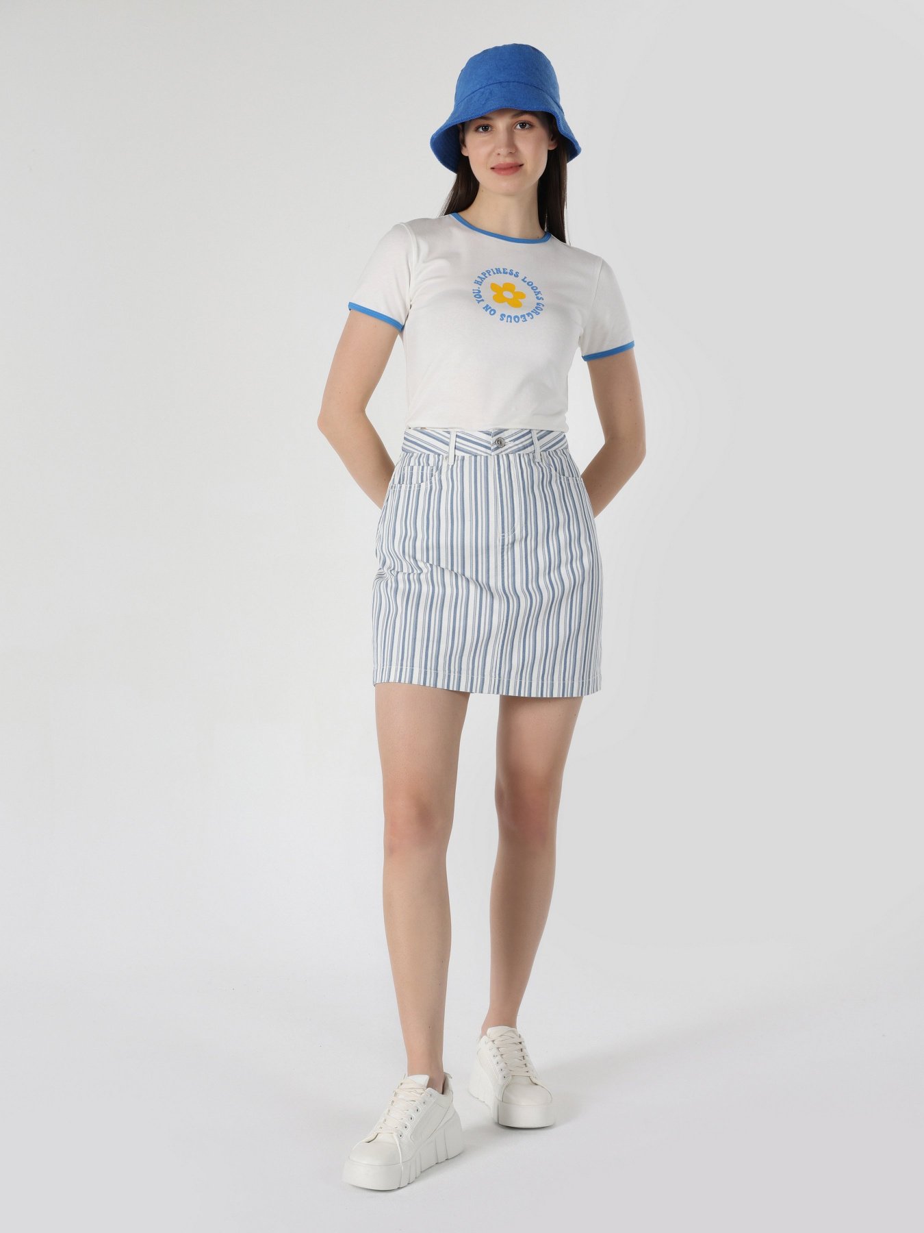 Юбка мини Colin’s модель CL1063163BLE Фото