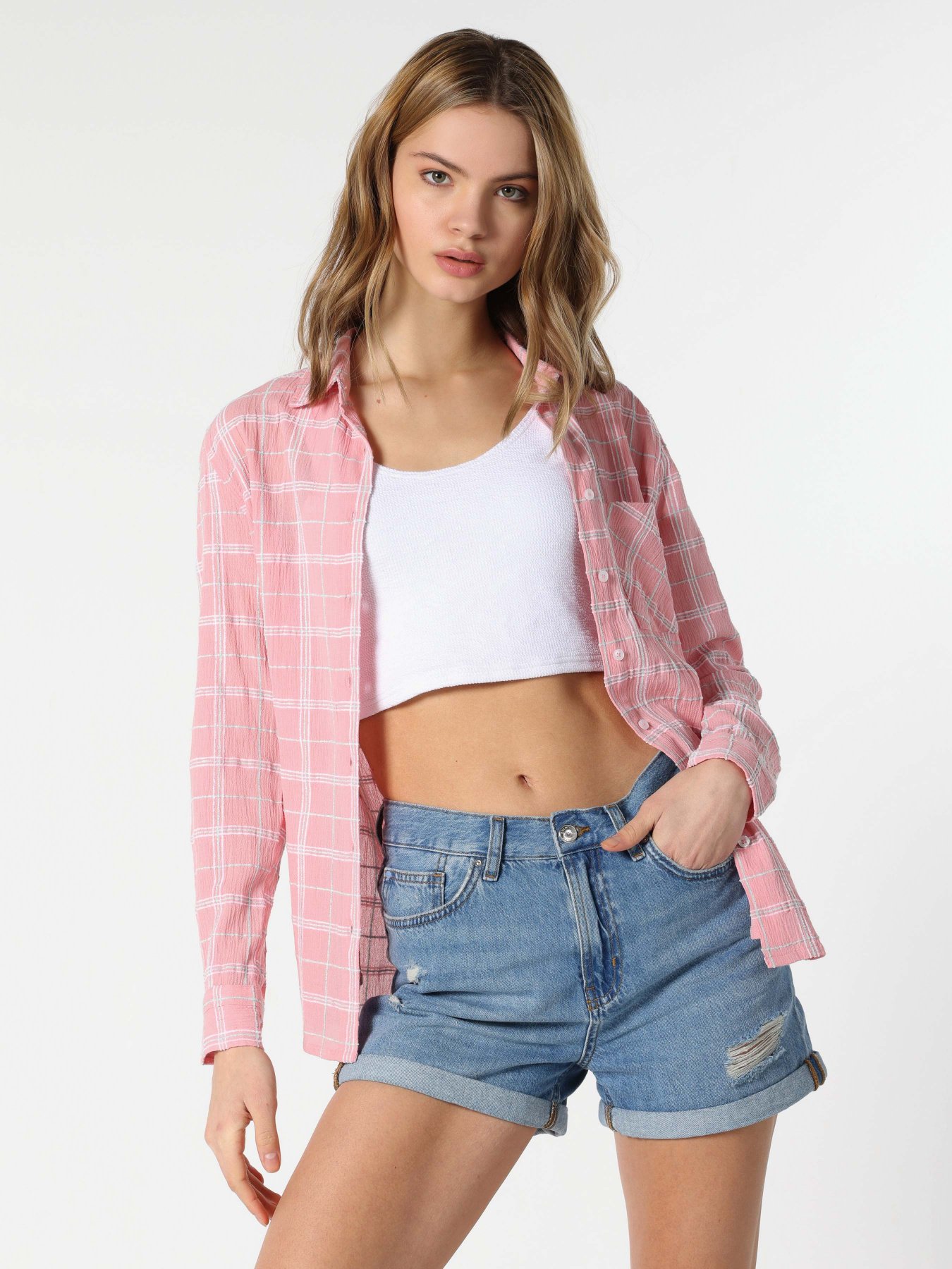 Рубашка повседневная Colin’s модель CL1063172PIN Фото