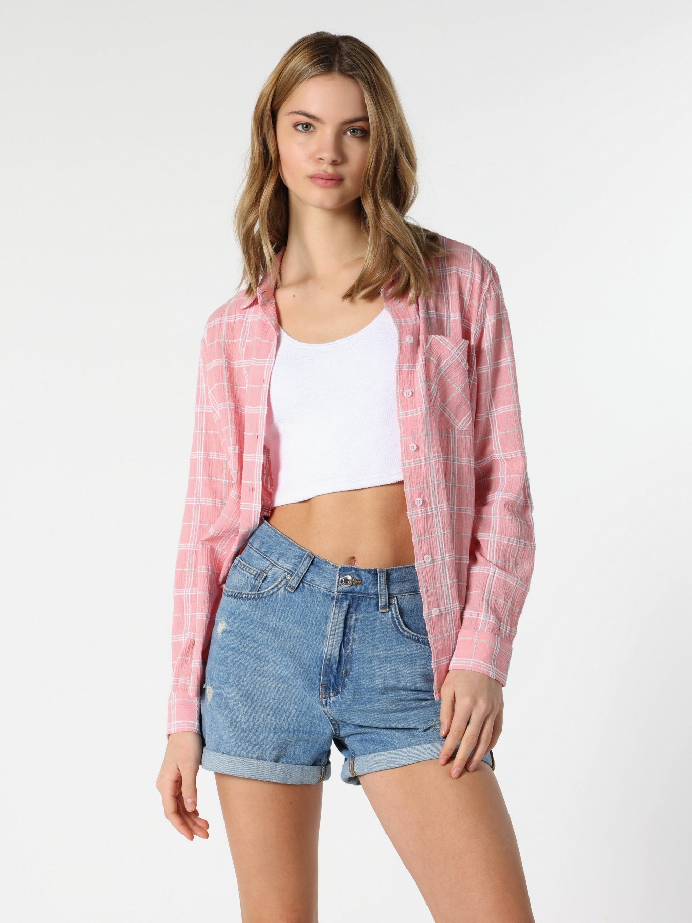 Рубашка повседневная Colin’s модель CL1063172PIN Фото