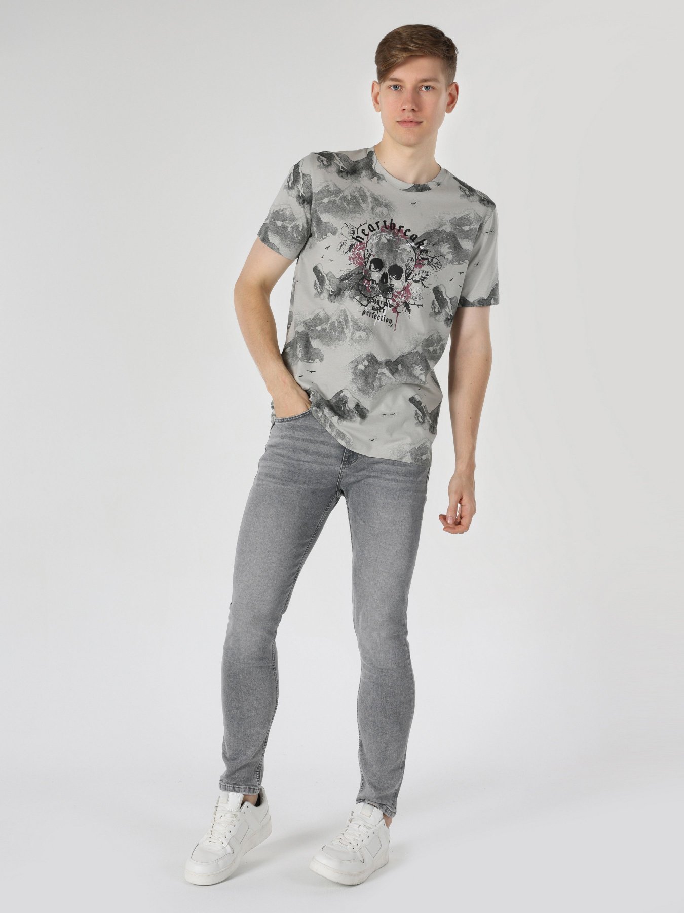 Футболка Colin’s модель CL1063188GRA Фото