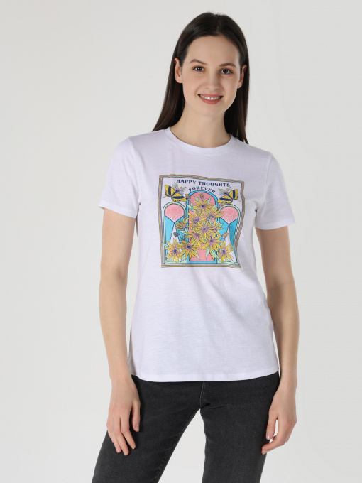 Футболка Colin’s модель CL1063314WHT Фото