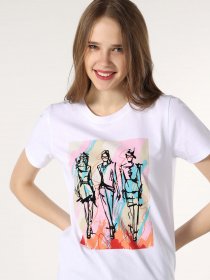 Футболка Colin’s модель CL1063315WHT Фото