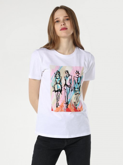 Футболка Colin’s модель CL1063315WHT Фото