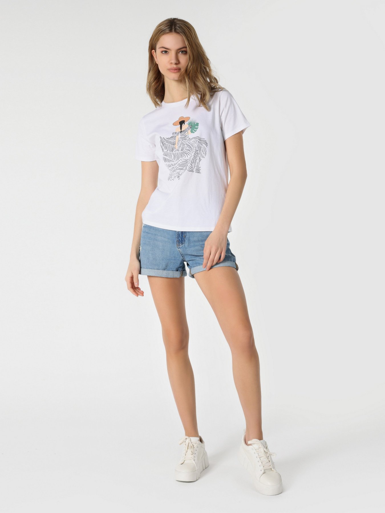 Футболка Colin’s модель CL1063380WHT Фото