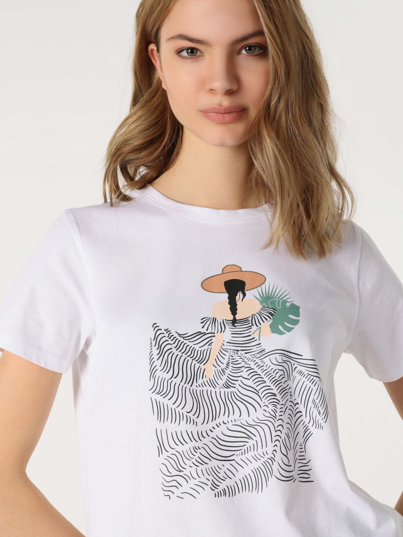 Футболка Colin’s модель CL1063380WHT Фото