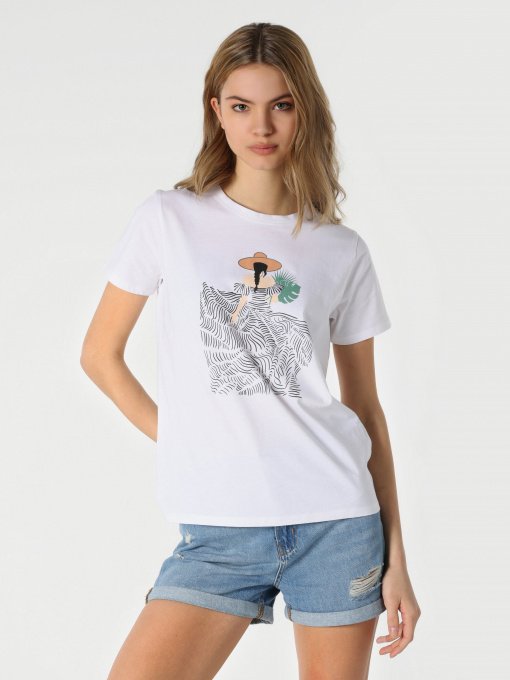 Футболка Colin’s модель CL1063380WHT Фото