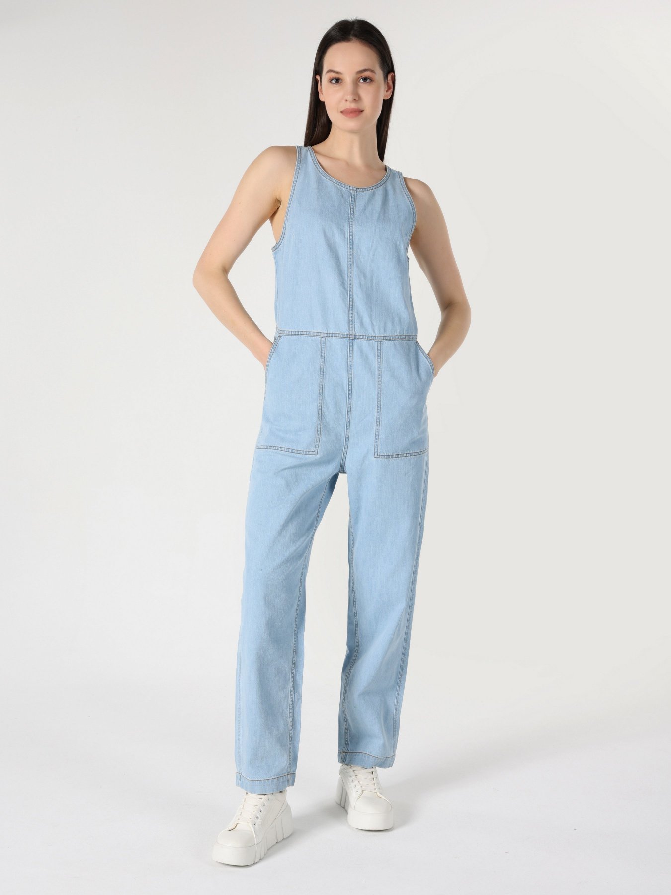 Джинсовый комбинезон Colin’s модель CL1063522DN00146 Фото