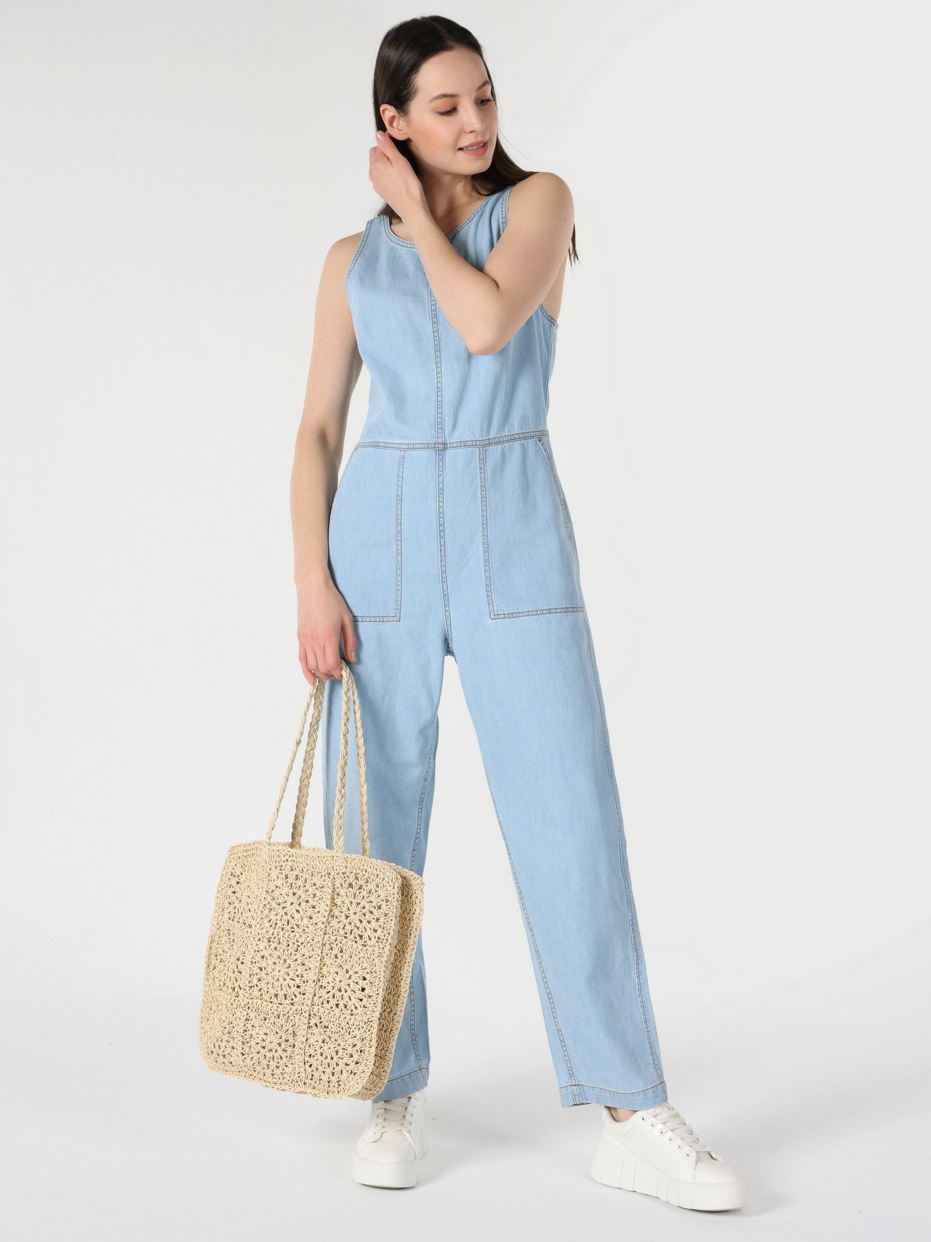 Джинсовый комбинезон Colin’s модель CL1063522DN00146 Фото