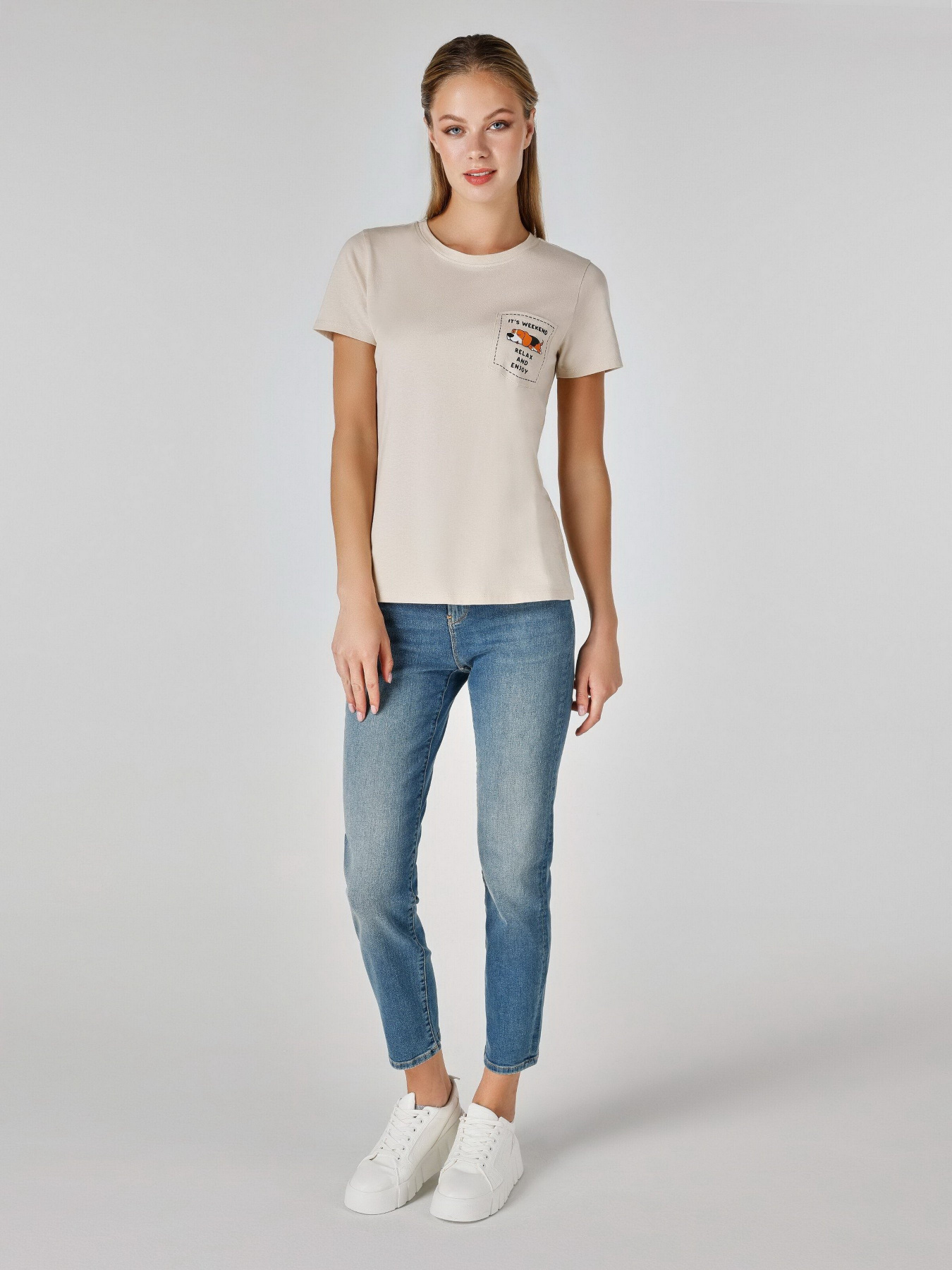 Футболка Colin’s модель CL1060801BEI Фото