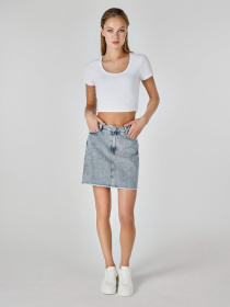 Джинсовая юбка Colin’s модель CL1063562DN42552 Фото