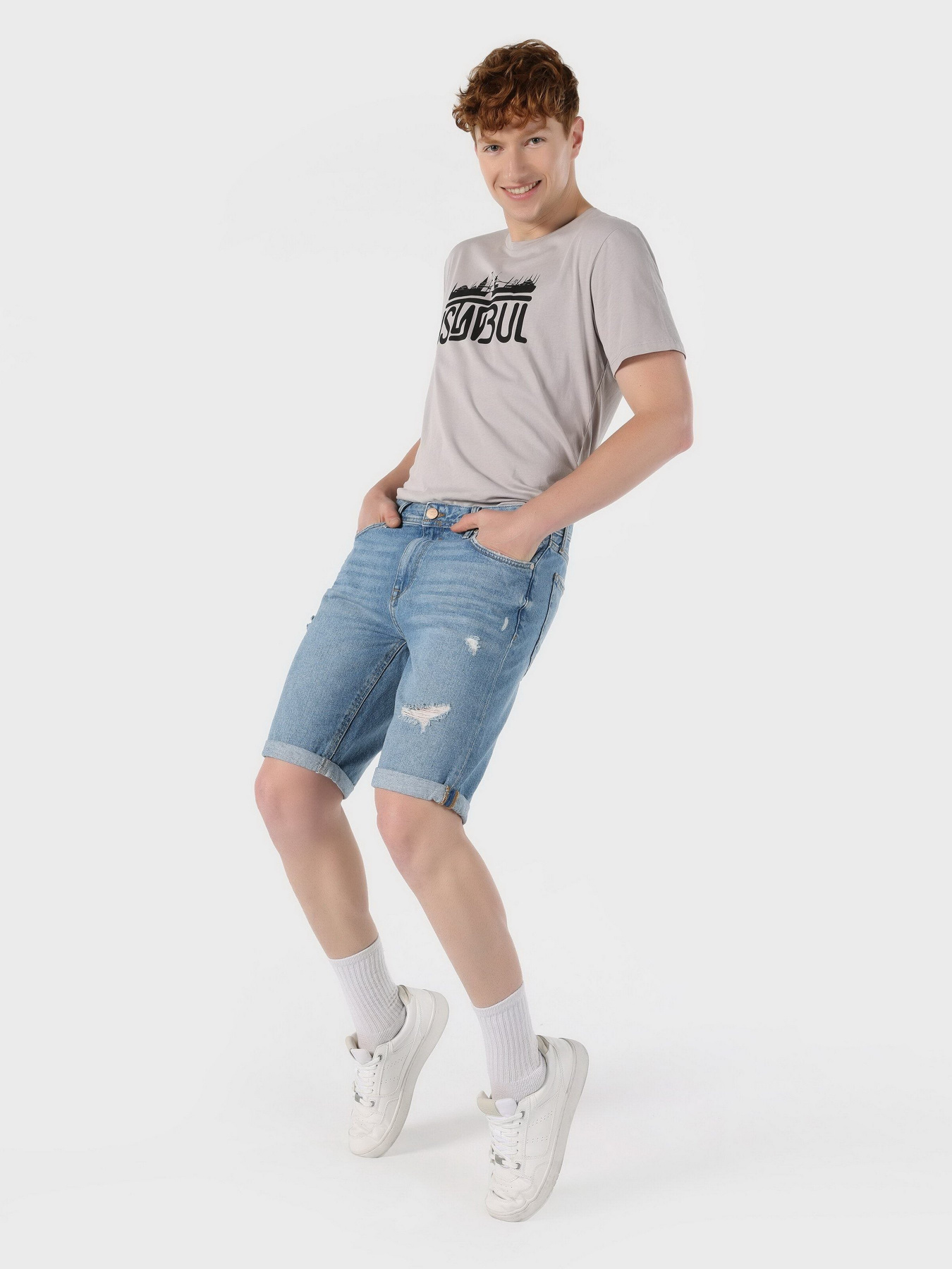 Шорты джинсовые Colin’s модель CL1063602DN00886 Фото