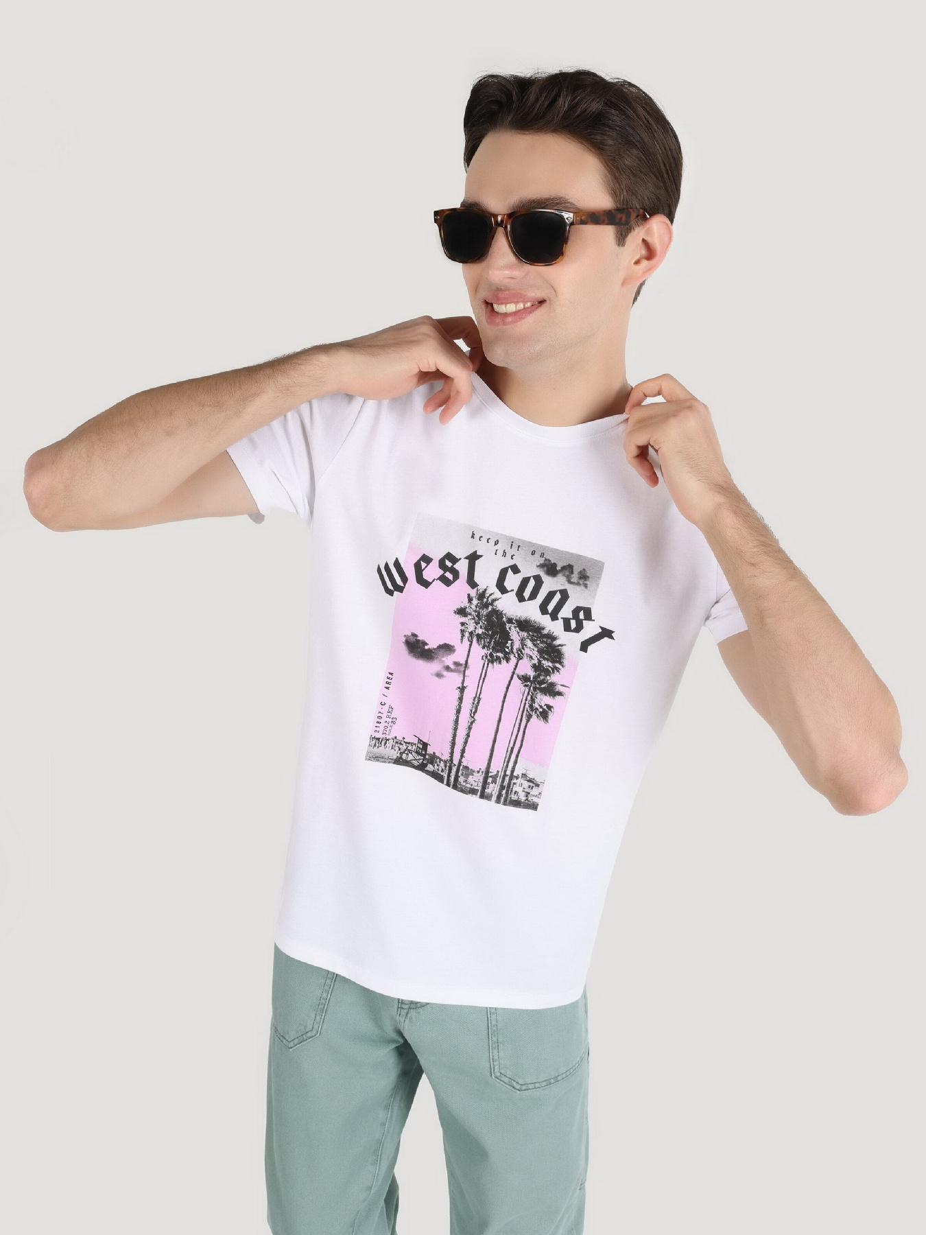 Футболка Colin’s модель CL1063659WHT Фото