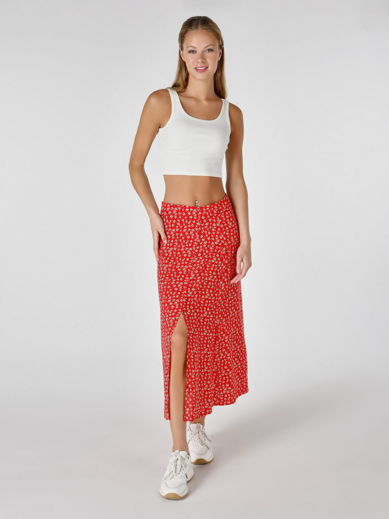 Юбка миди Colin’s модель CL1063897RED Фото