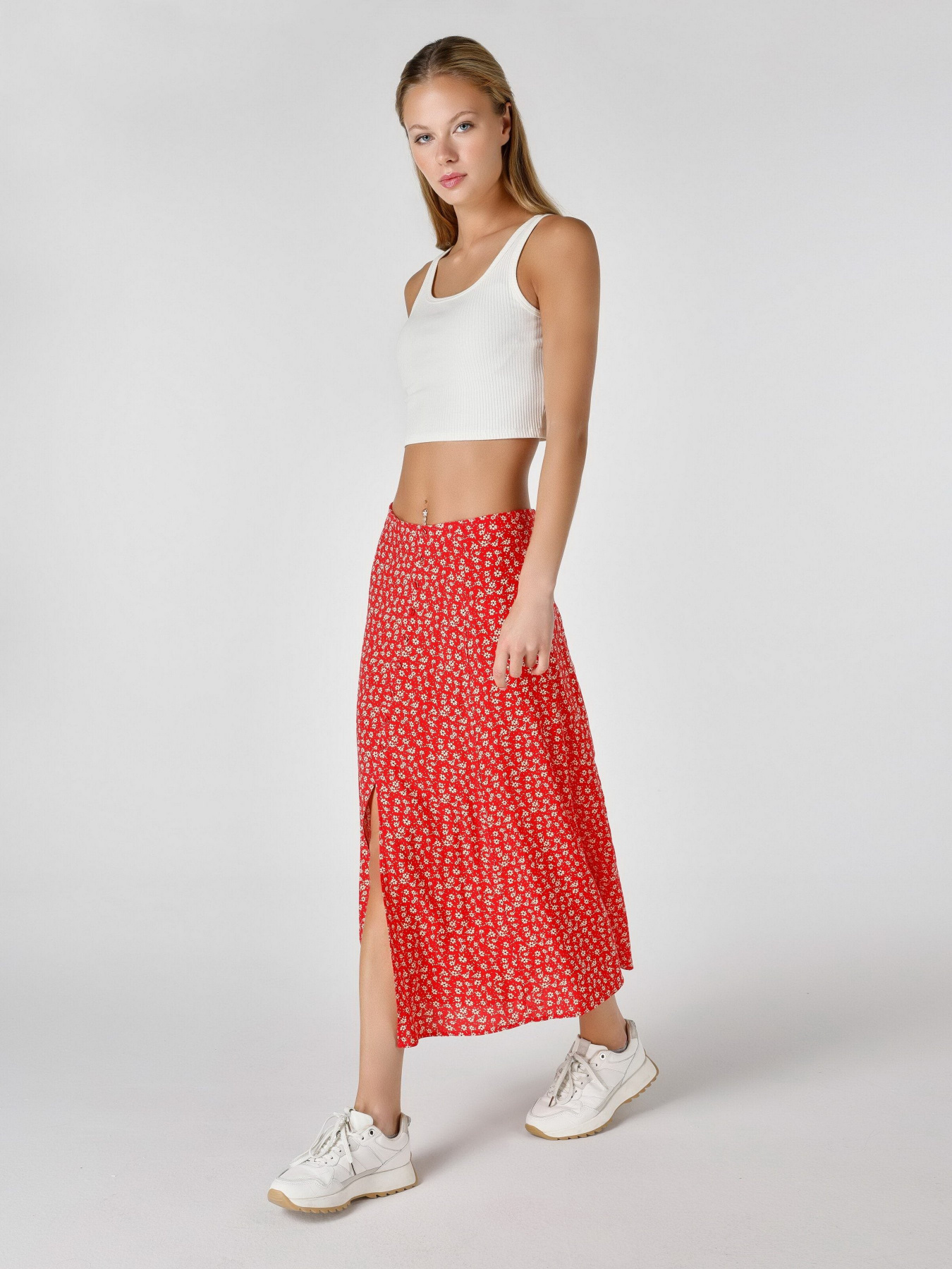 Спідниця міді Colin’s модель CL1063897RED Фото