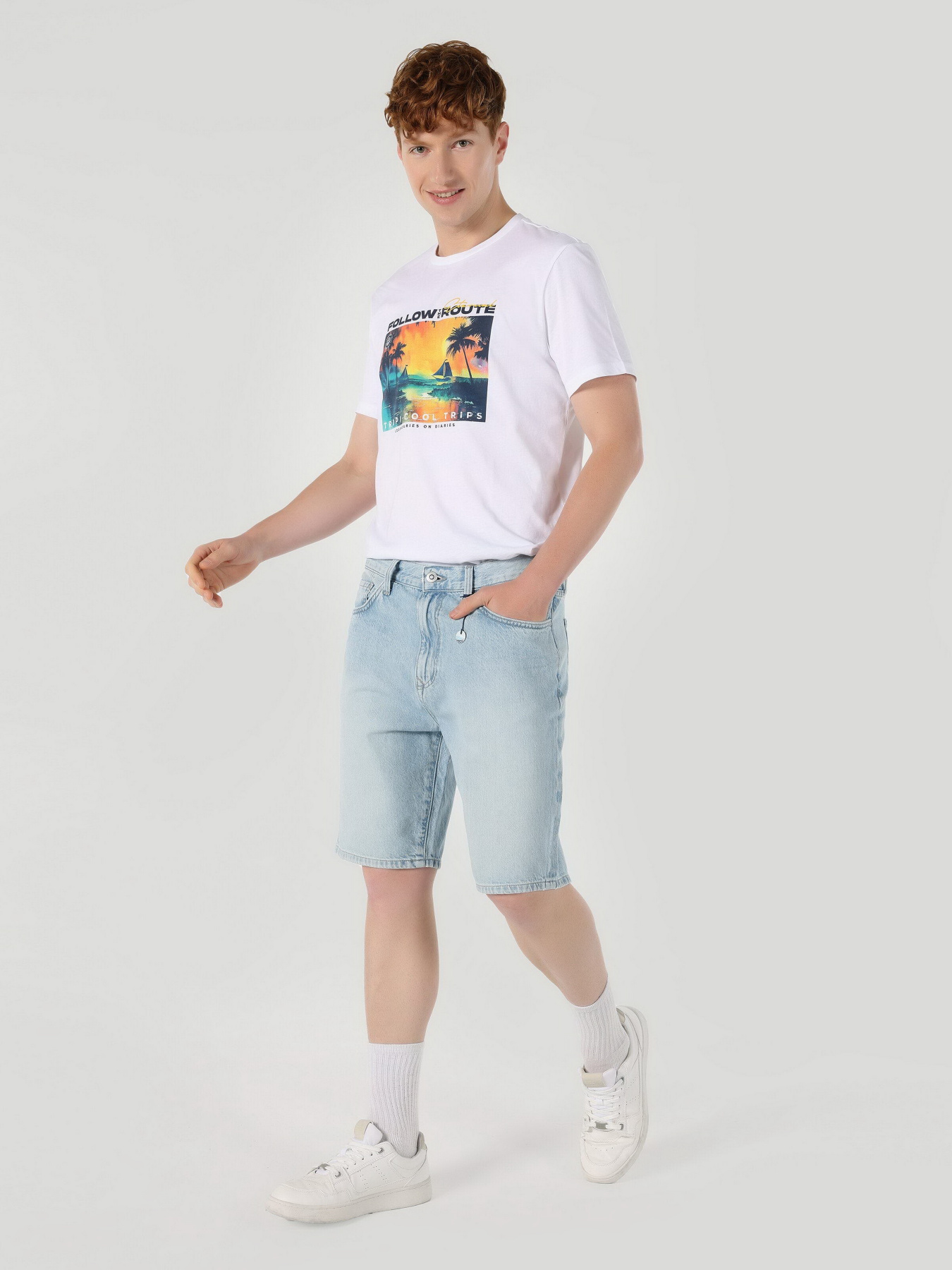 Шорты джинсовые Colin’s модель CL1064419DN06202 Фото