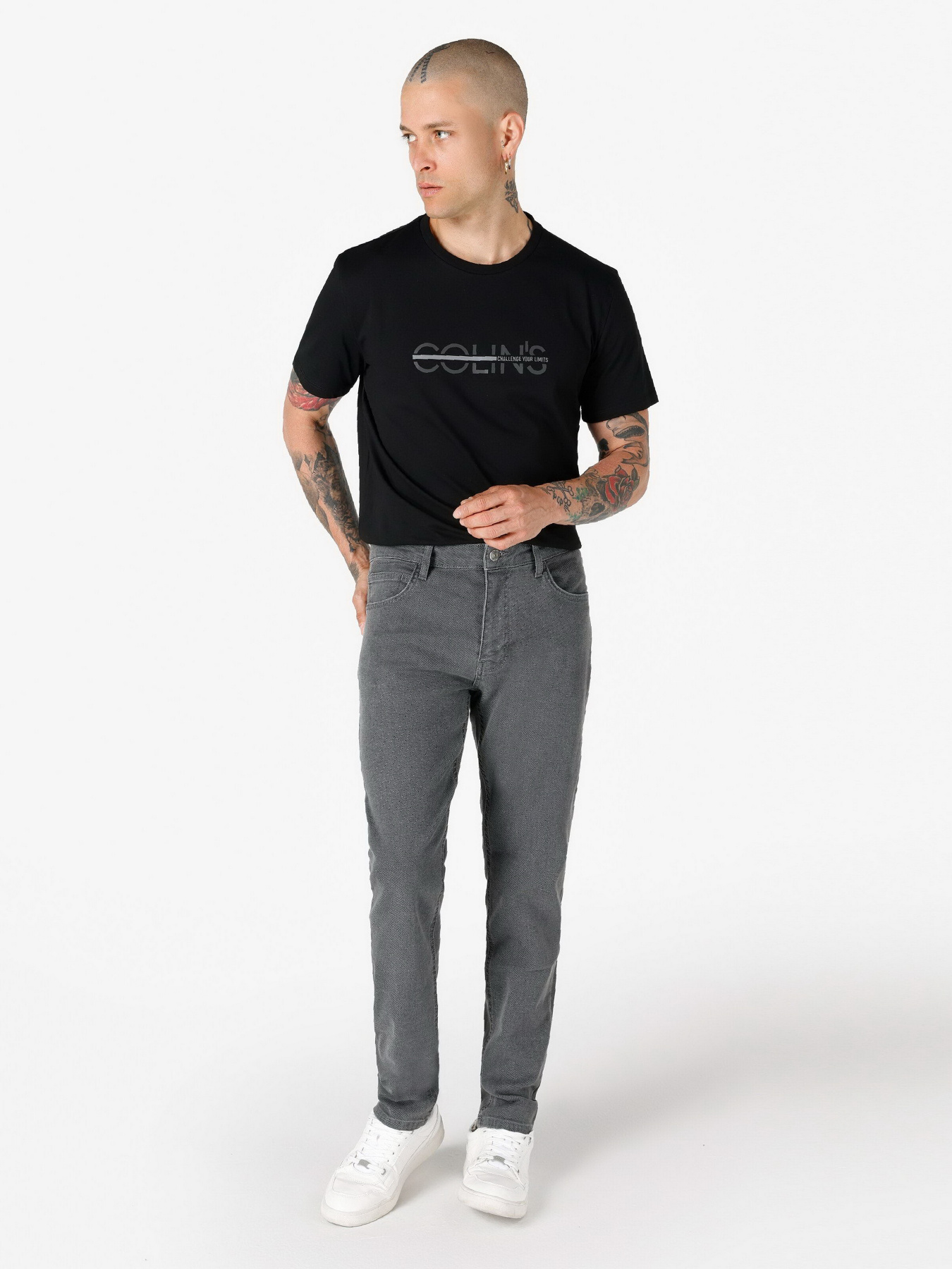 Зауженные джинсы Colin’s модель CL1066329GRA Фото