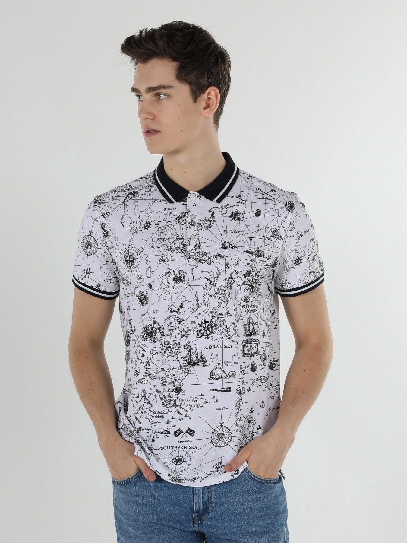 Поло Colin’s модель CL1059424WHT Фото