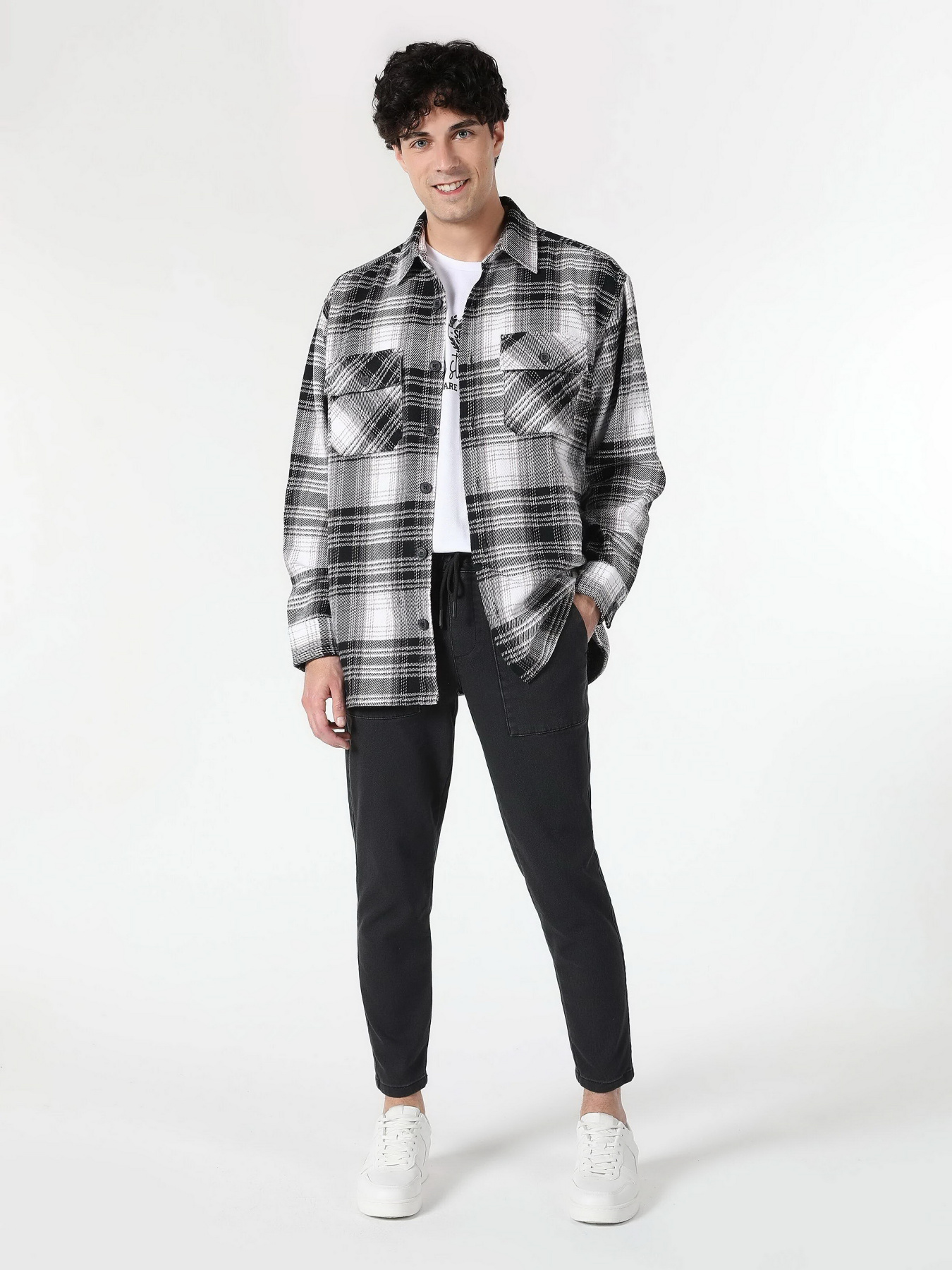 Сорочка повсякденна Colin’s модель CL1061021GRA Фото