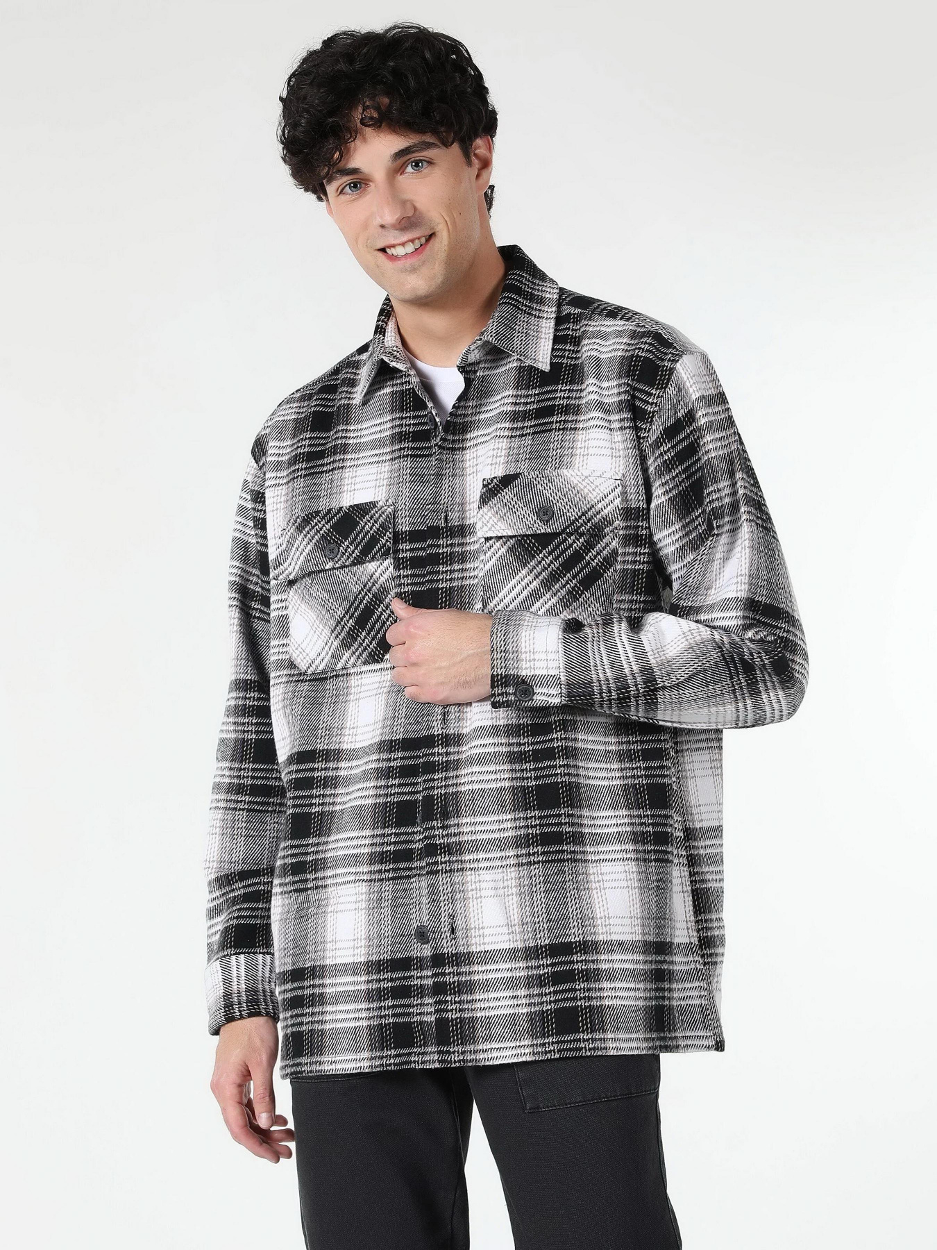 Сорочка повсякденна Colin’s модель CL1061021GRA Фото