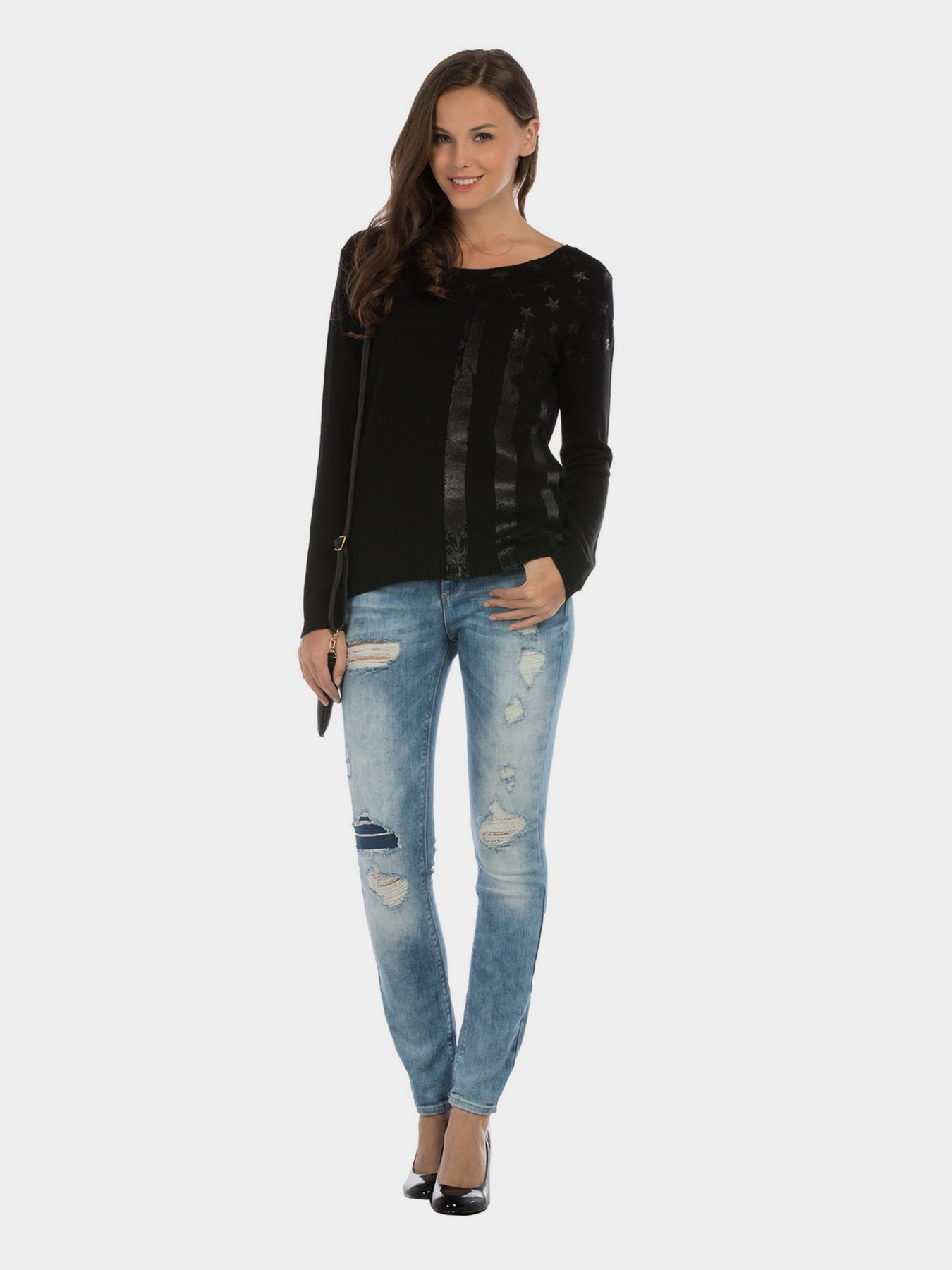 Свитер Colin’s модель CL1012462BLK Фото