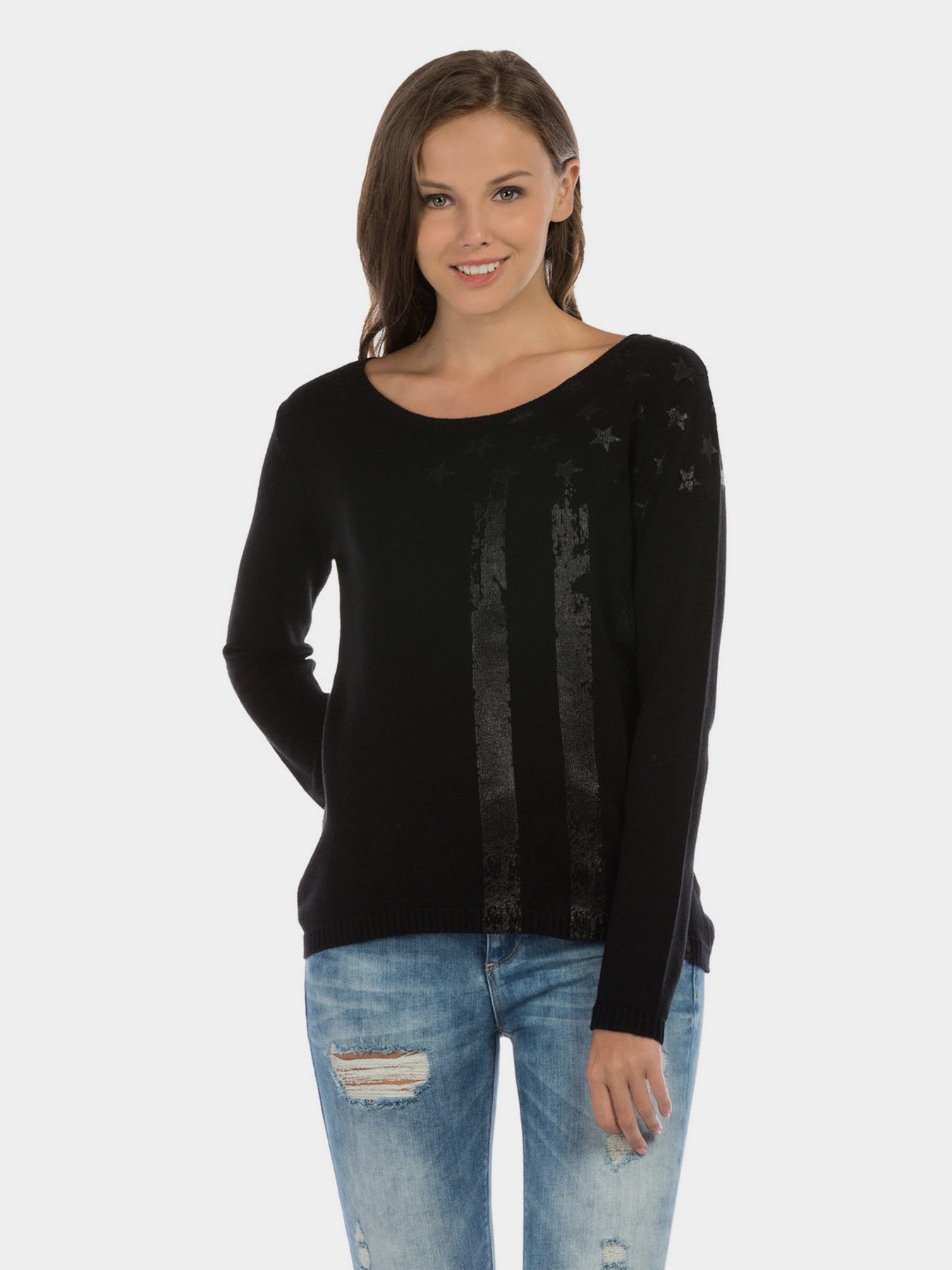 Свитер Colin’s модель CL1012462BLK Фото