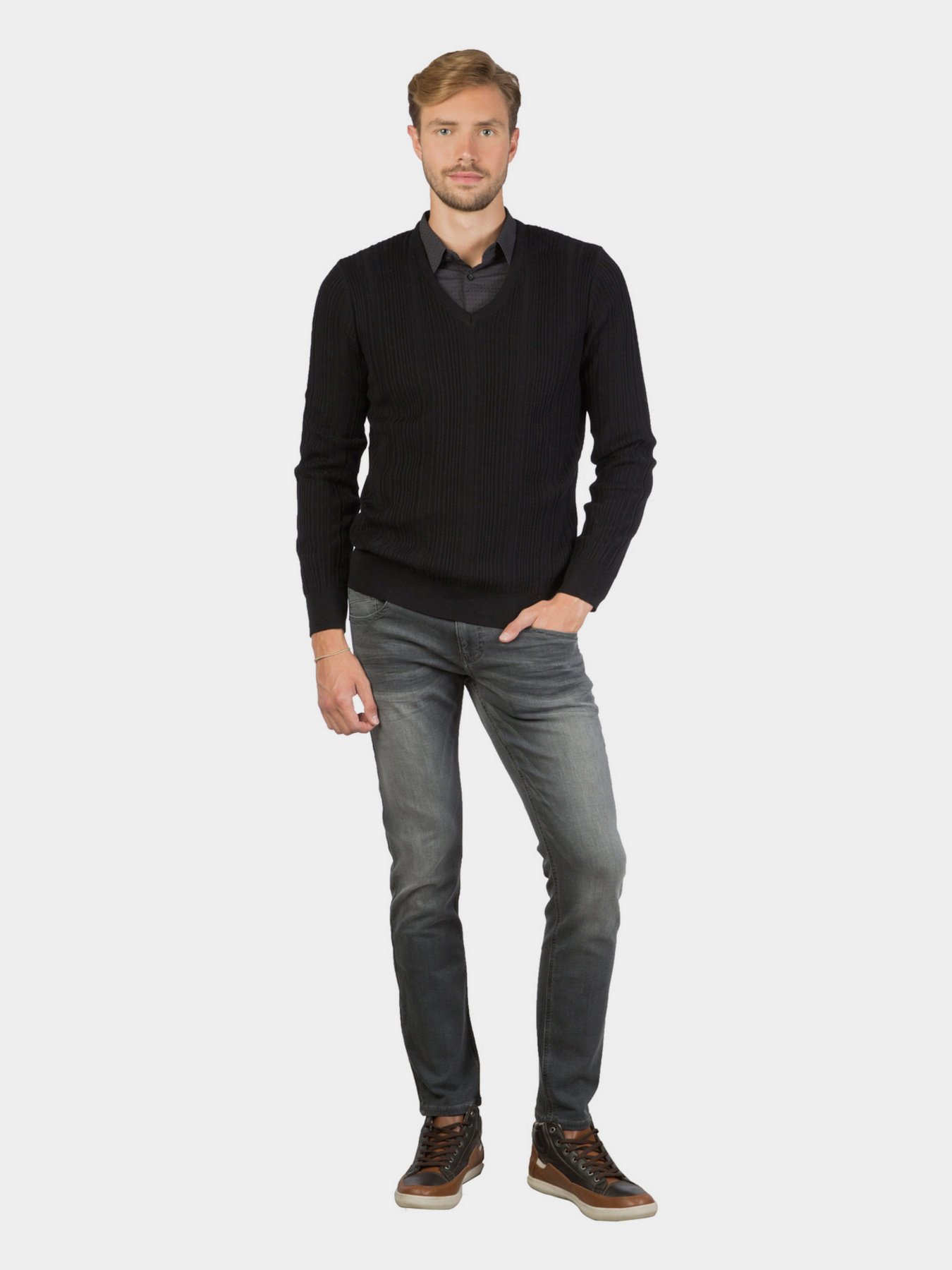 Свитер Colin’s модель CL1017971BLK Фото