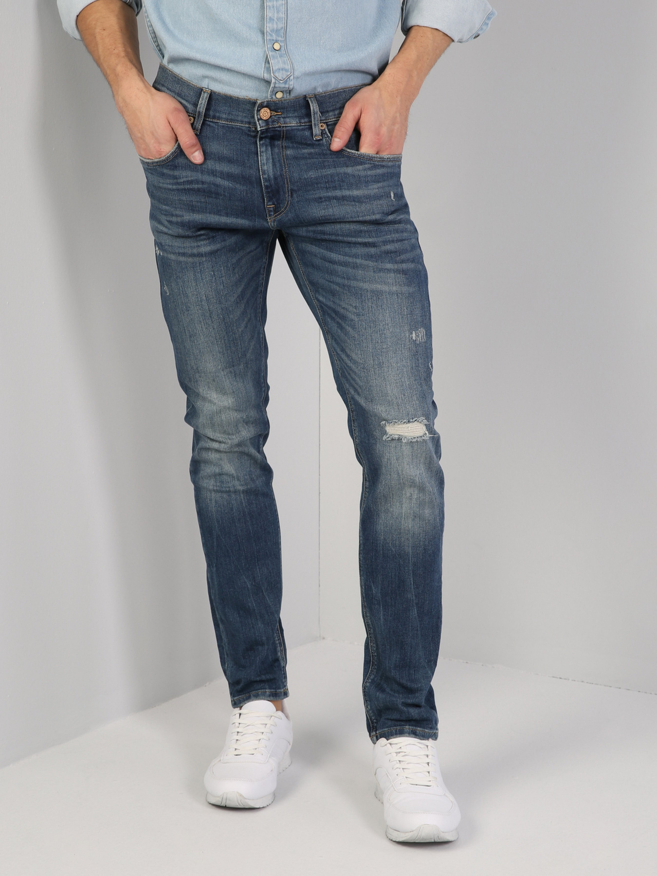 Зауженные джинсы Colin’s модель CL1042646DN40229 Фото
