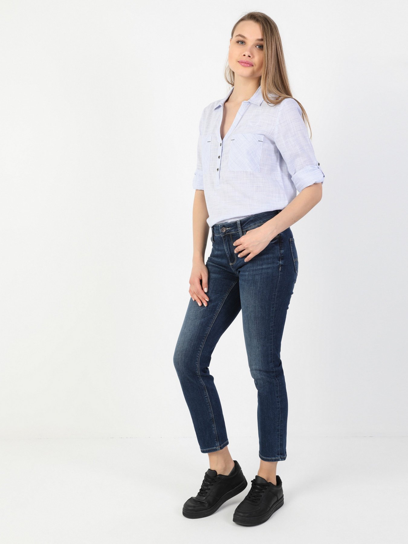 Зауженные джинсы Colin’s модель CL1046187DN40035 Фото