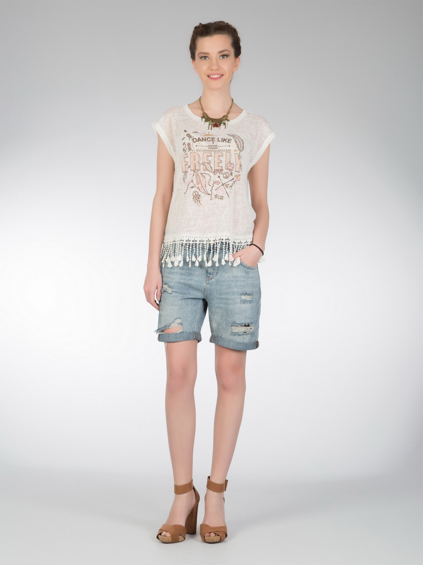 Шорты джинсовые Colin’s модель CL1020927DN01927 Фото