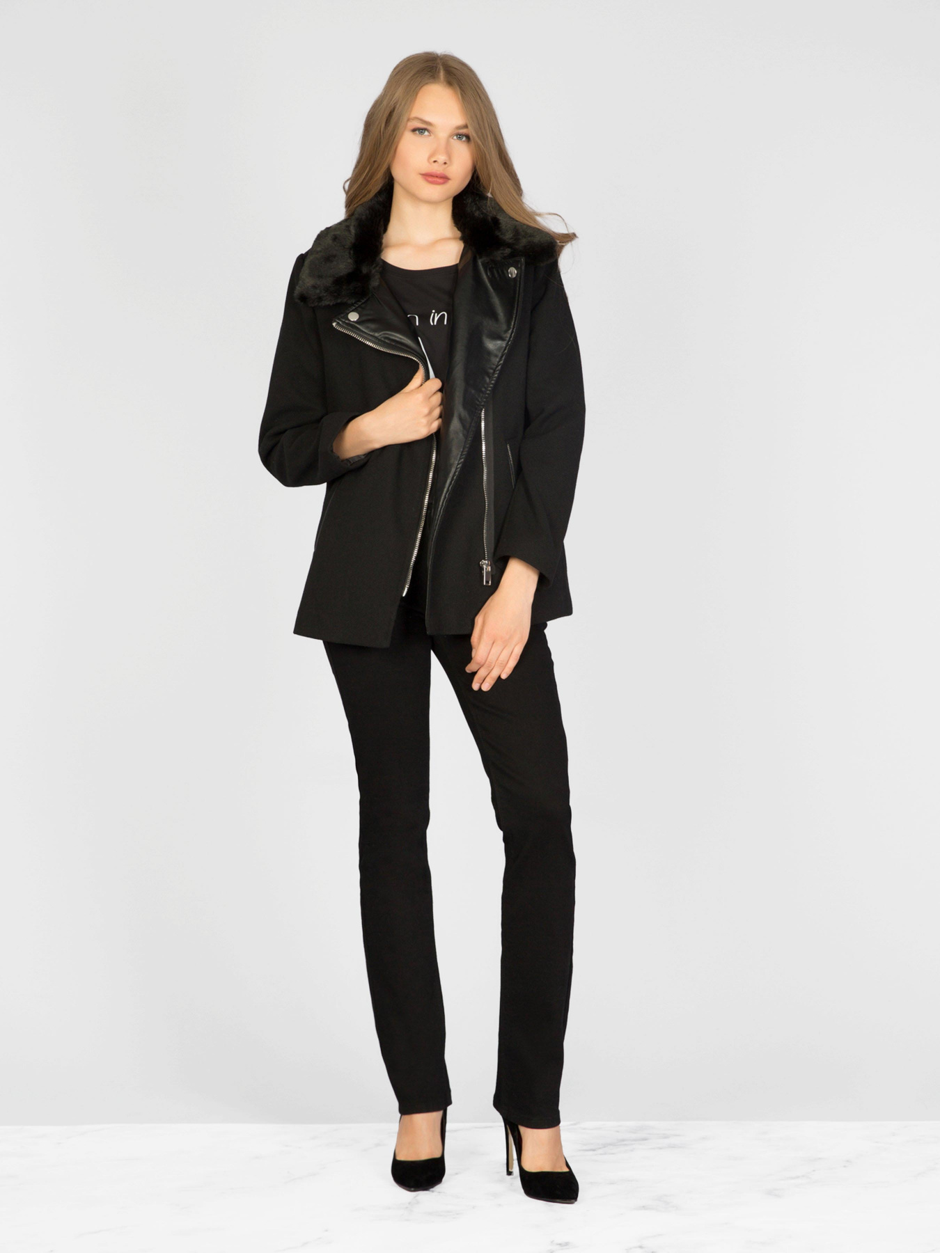 Пальто Colin’s модель CL1022231BLK Пальто Colin’s модель CL1022231BLK Фото