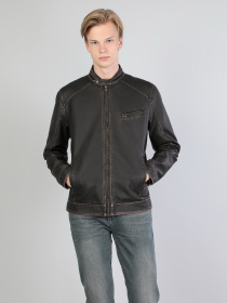 Куртка кожаная Colin’s модель CL1036130DBR Куртка кожаная Colin’s модель CL1036130DBR Фото