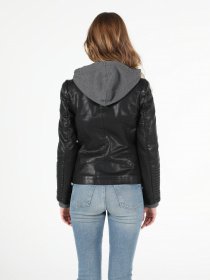 Куртка кожаная Colin’s модель CL1051275BLK Фото