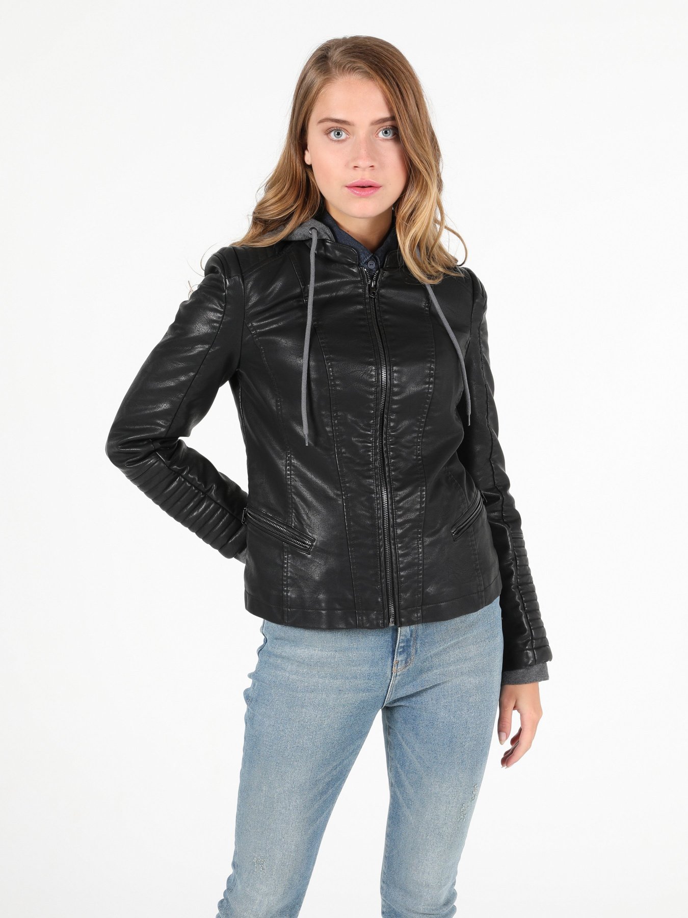 Шкіряна куртка Colin’s модель CL1051275BLK Фото