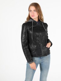 Шкіряна куртка Colin’s модель CL1051275BLK Фото